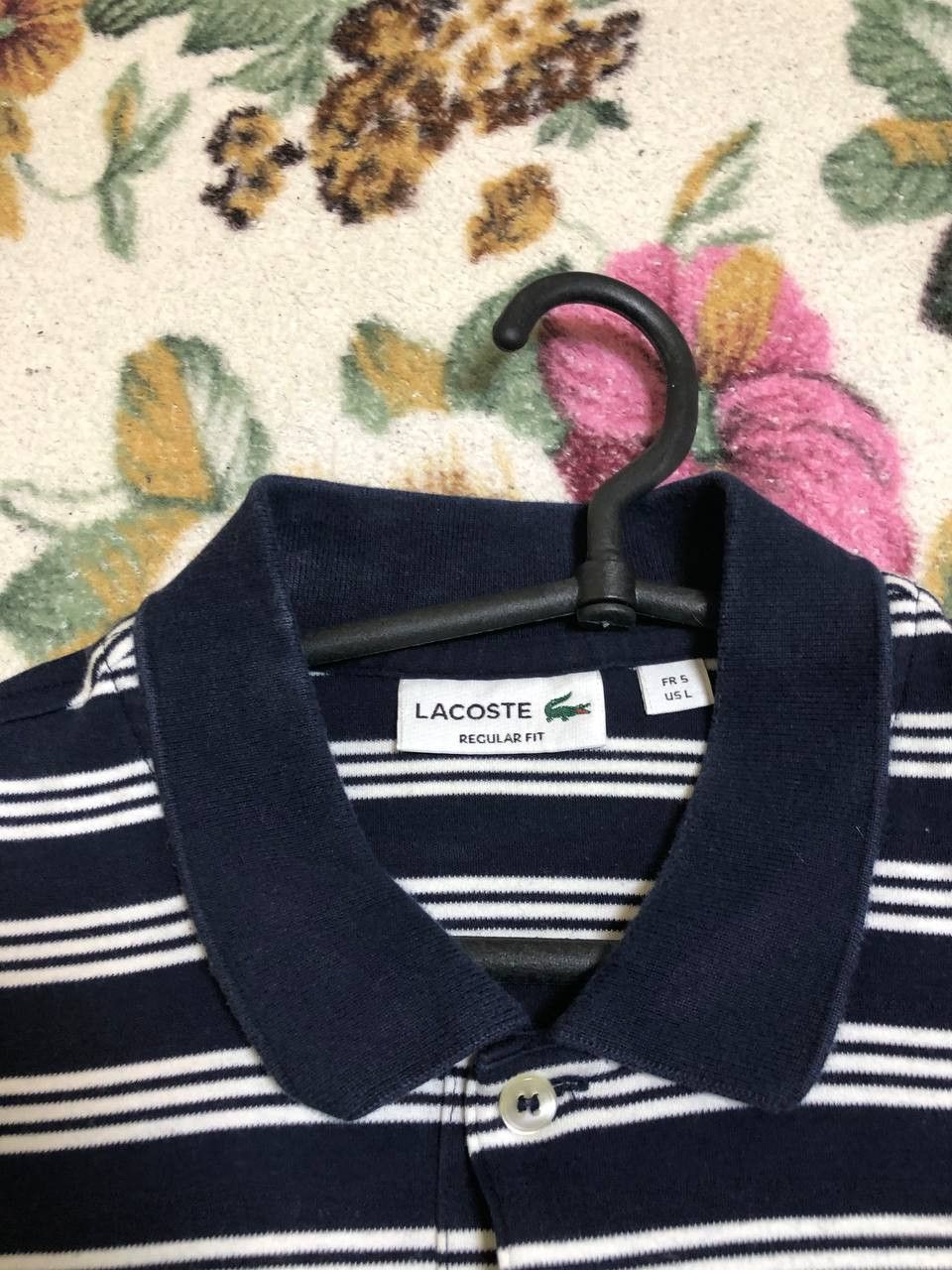 Lacoste Lacoste Men's Striped Short Sleeve Polo Shirt Size US L / EU 52-54 / 3 - 5 Thumbnail