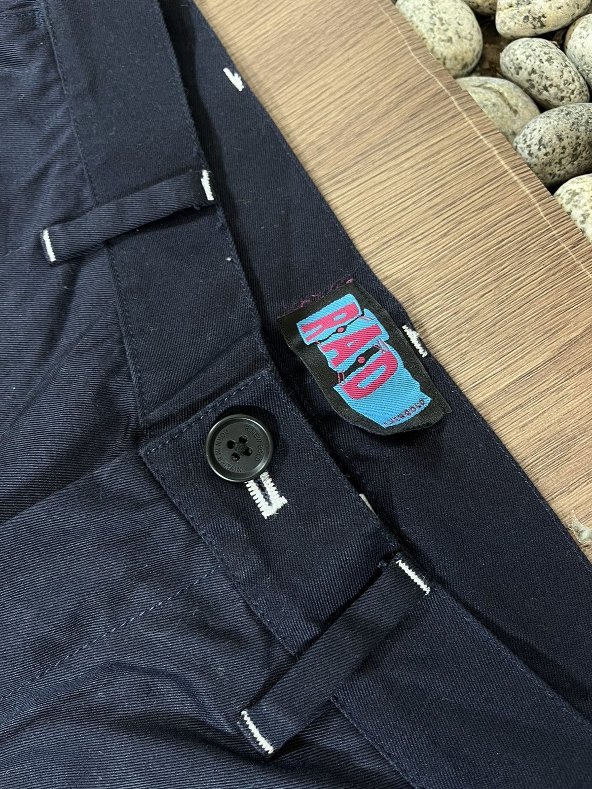 R.Newbold RAD (R.Newbold) Navy Work Trousers – Regular Straight Fit Size US 31 - 9 Thumbnail