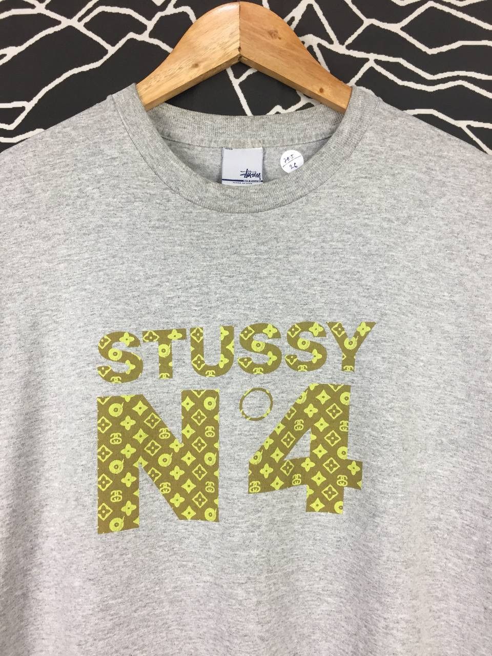 Stussy Vtg 90s Stussy No.4 LV Monogram Made In Usa Tee Size US M / EU 48-50 / 2 - 3 Thumbnail