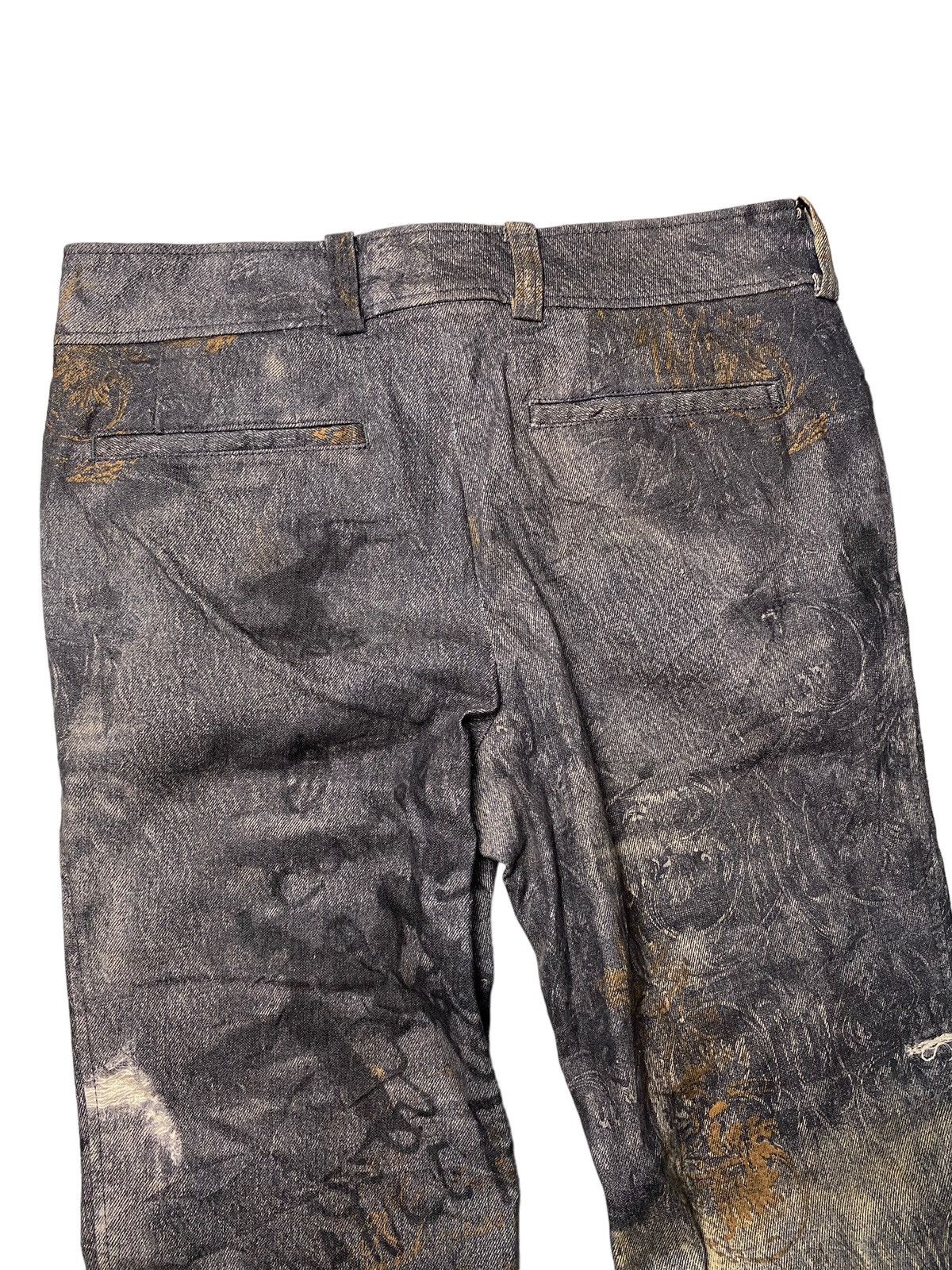 If Six Was Nine 2000's Tornado Mart Flared Tribal Pants Size US 29 - 9 Thumbnail