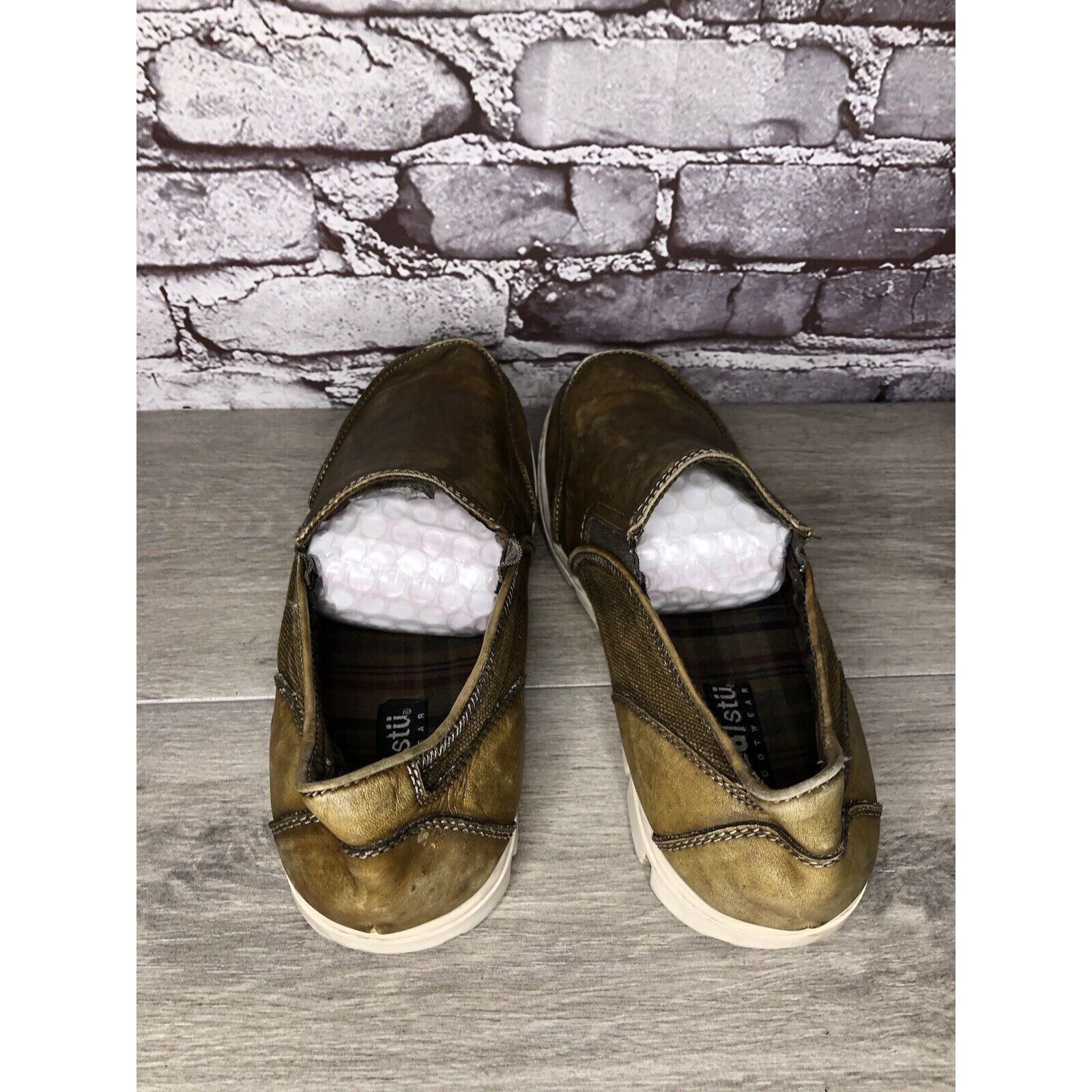Bed Stu Bed Stu Coaster Brown Leather Slip On Loafers Casual Shoes M Size US 10 / EU 43 - 13 Thumbnail