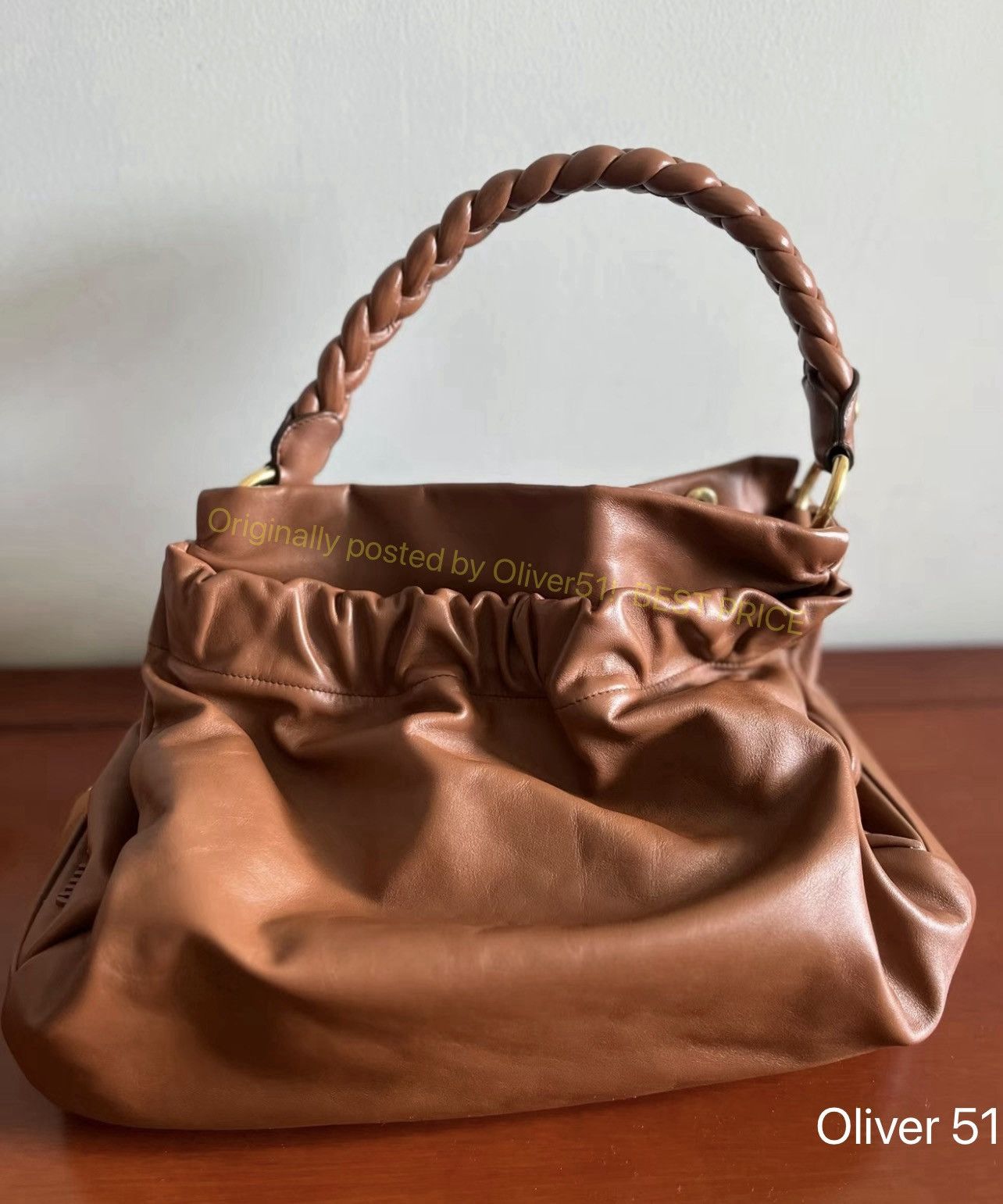 Miu Miu Miu Miu Tote Bag with Woven Handles WYYH8/2609 Size ONE SIZE - 1 Thumbnail