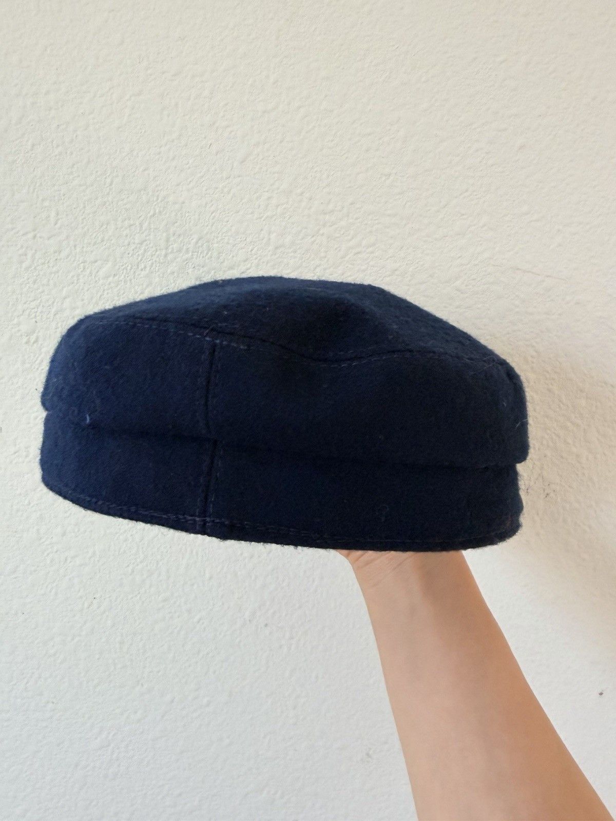 Other Sterkowski Wool Newsboy Cap Navy Blue Baker Boy Hat EUC Size ONE SIZE - 7 Thumbnail