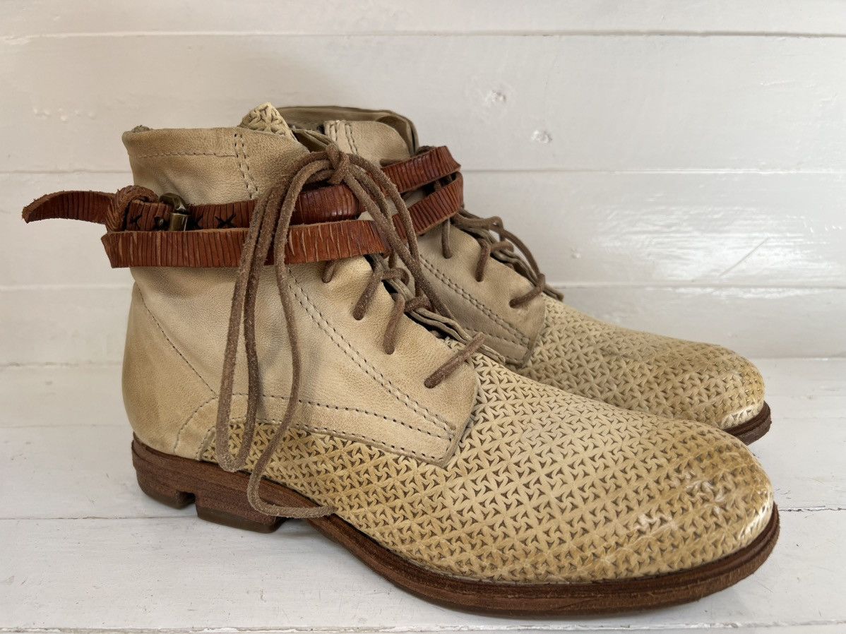 A.S.98 A.S.98 Leather Boho Biker Boots Size US 9 / IT 39 - 1 Thumbnail