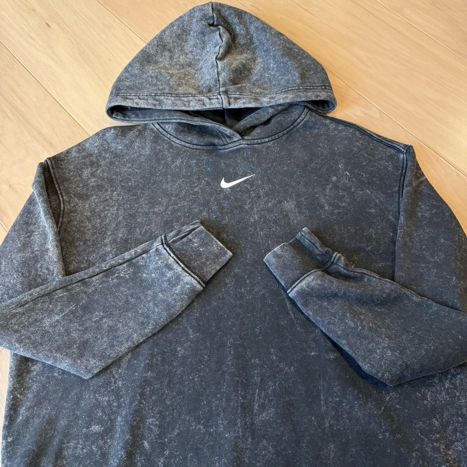 Nike Nike Center Swoosh Hoodie Women's XS Black Stone Wash Size XS / US 0-2 / IT 36-38 - 4 Thumbnail
