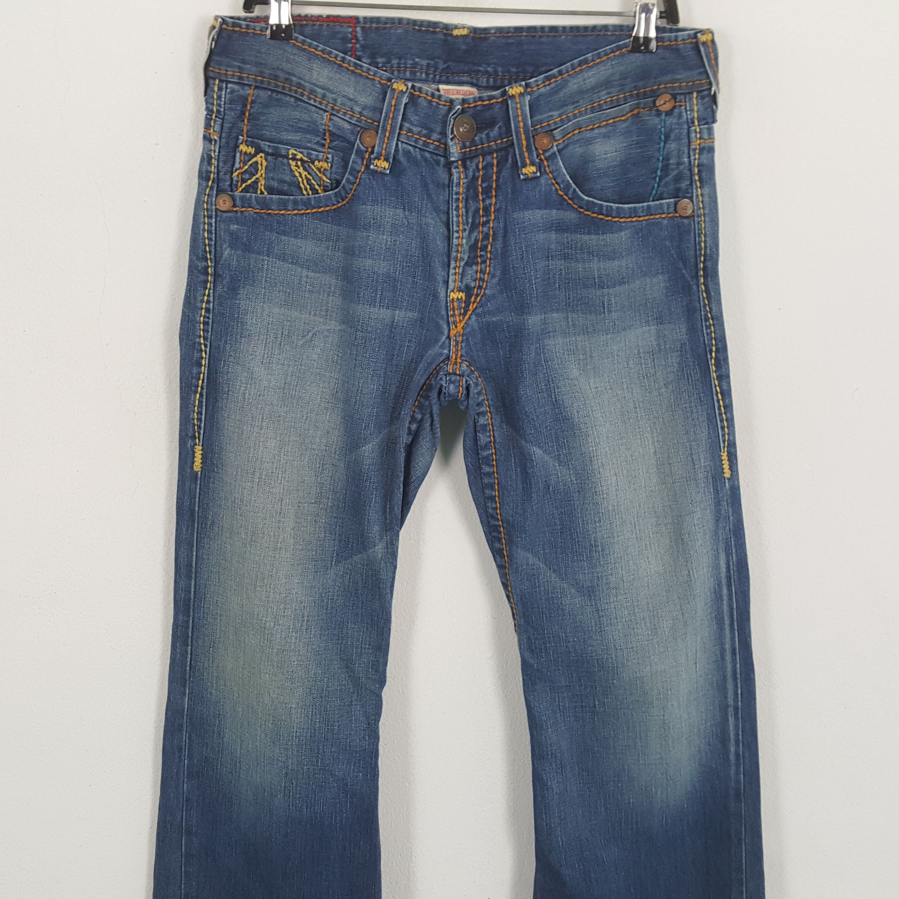 True Religion × Vintage TRUE RELIGION Streetwear Style Billy Giant Big T Jeans Size US 33 - 5 Thumbnail