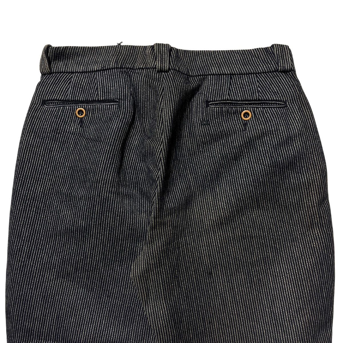 45rpm 45rpm SS2017 Artisan Indigo Series - Stripe Buttoned Pants Size US 29 - 6 Thumbnail