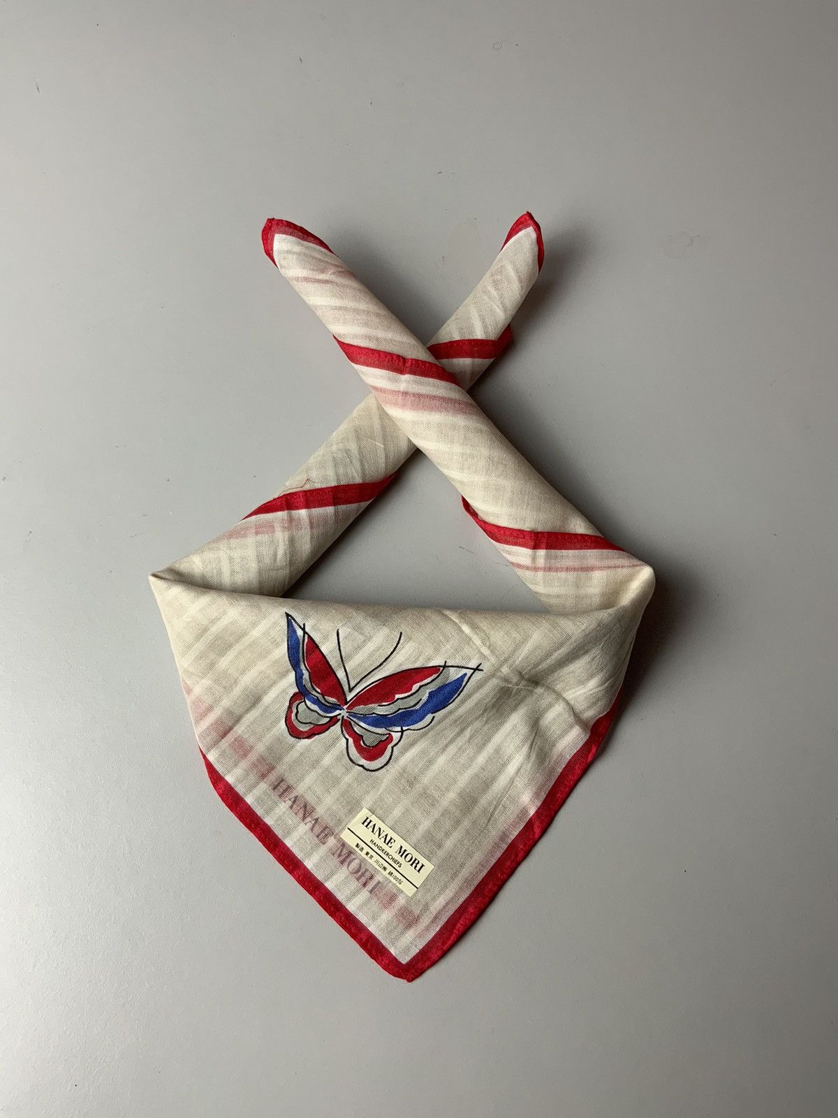 Hanae Mori Hanae Mori Butterfly Bandana Handkerchief Size ONE SIZE - 1 Thumbnail