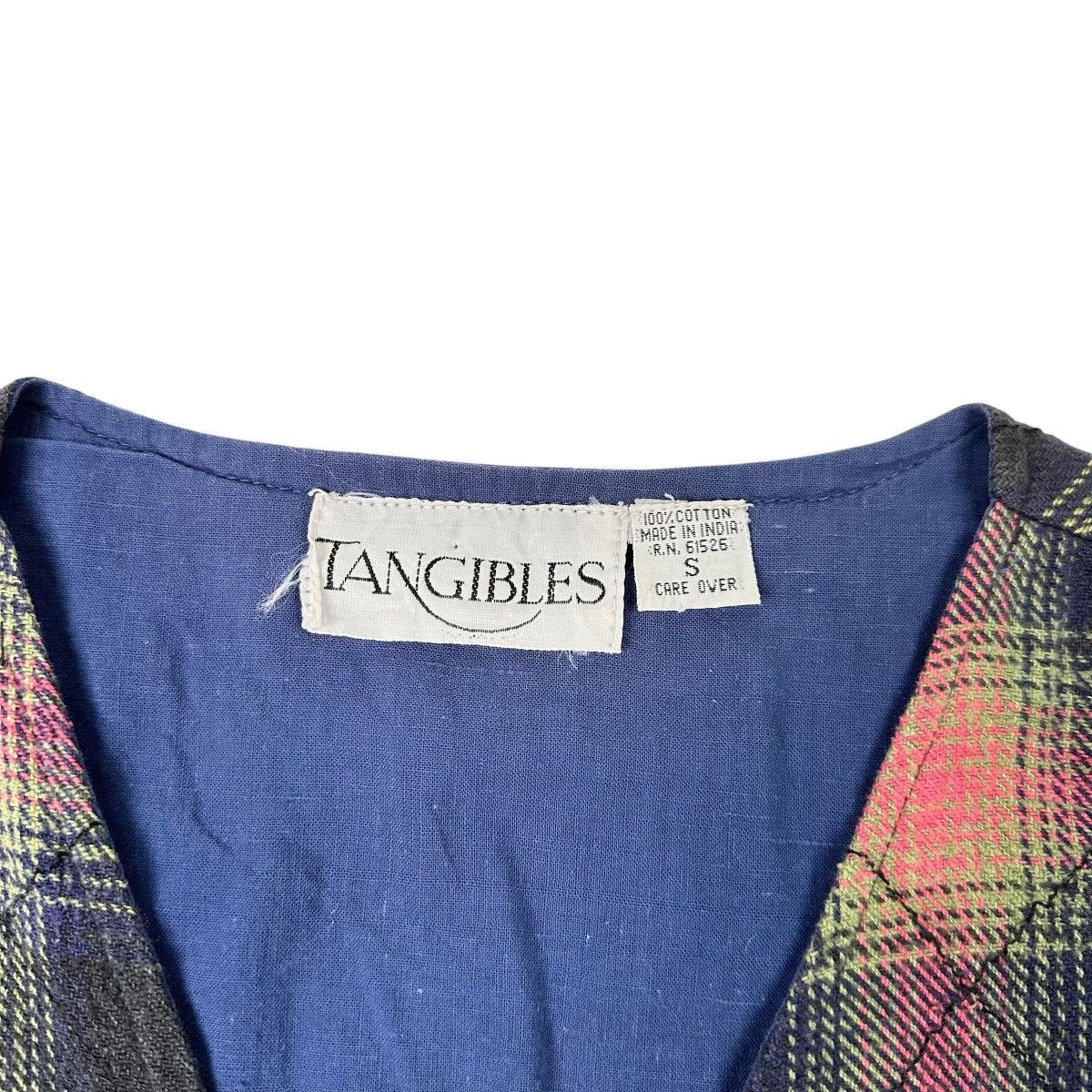 Vintage Vintage Tangibles 90s Plaid Vest Chain Stitch Skater Surfer Size S / US 4 / IT 40 - 3 Thumbnail