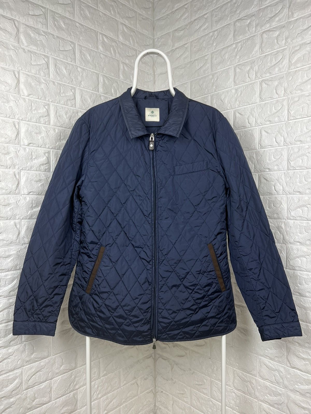 Luigi Borrelli Luigi Borrelli Napoli Quilted Jacket Size US L / EU 52-54 / 3 - 1 Thumbnail