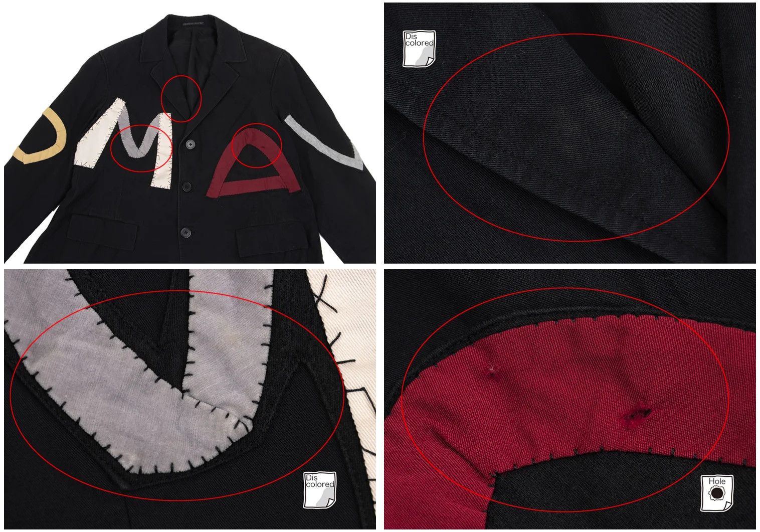 Yohji Yamamoto Yohji Yamamoto Alpha Patch Cotton Jacket Size US S / EU 44-46 / 1 - 2 Thumbnail