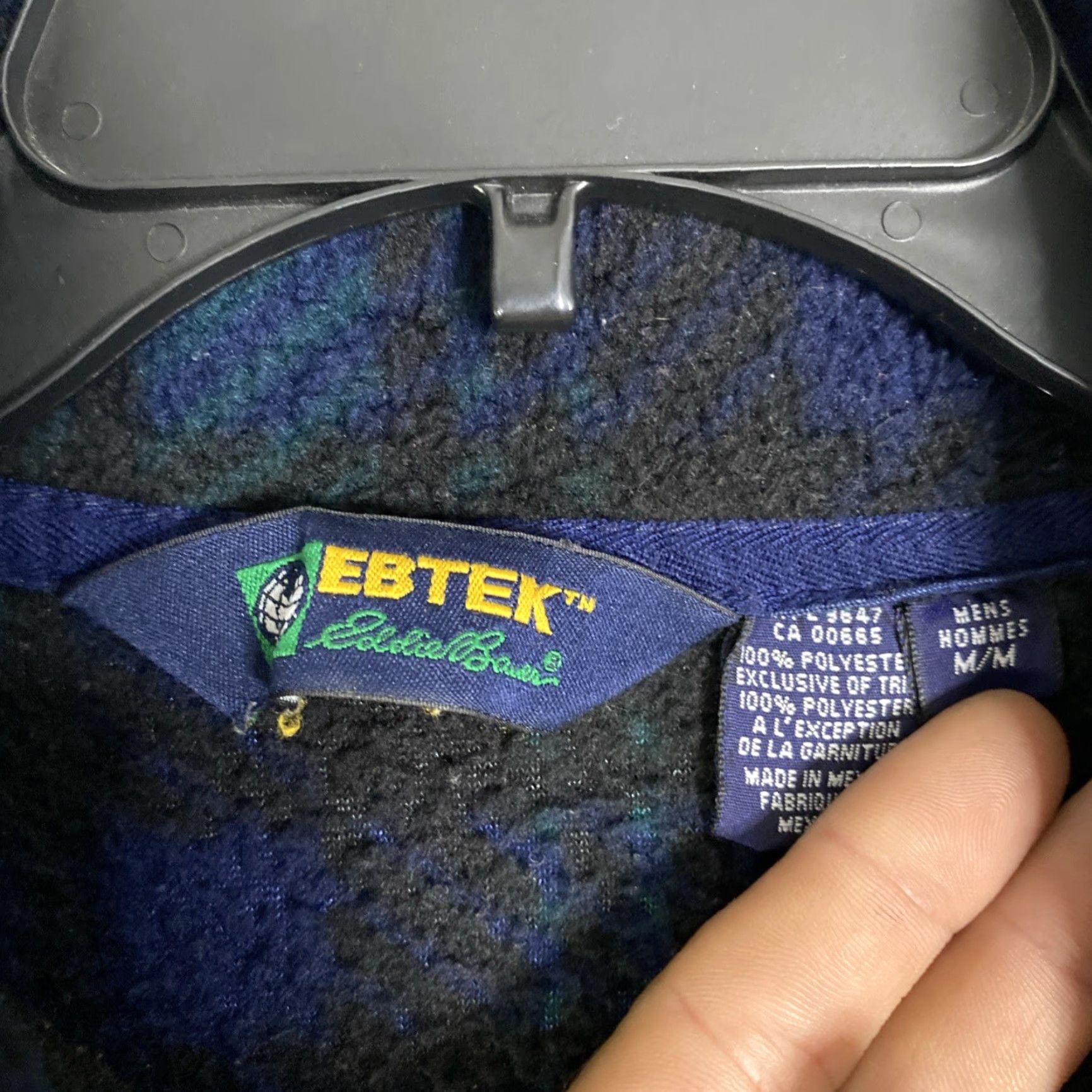Eddie Bauer VTG Eddie Bauer EBTek Men M High Pile Fleece 1/2 Zip Pullover Jacket Multicolor Windbreaker USA 21X27 M Size US M / EU 48-50 / 2 - 2 Thumbnail