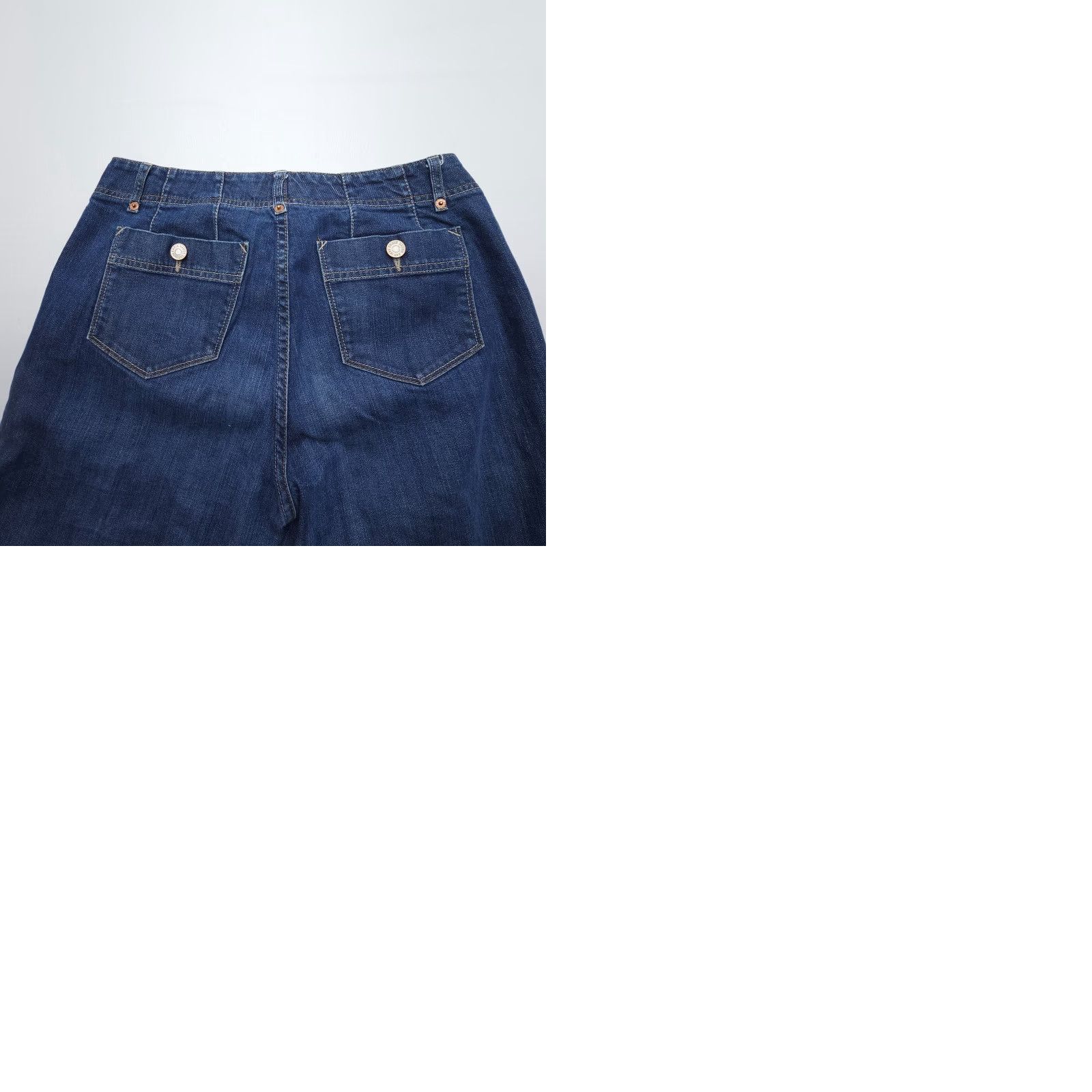 Eddie Bauer VINTAGE Eddie Bauer Jeans 8 Tall Mid Rise Straight Dark Wash 90s Bohemian Women's Jeans Size 30" / US 8 / IT 44 - 9 Thumbnail