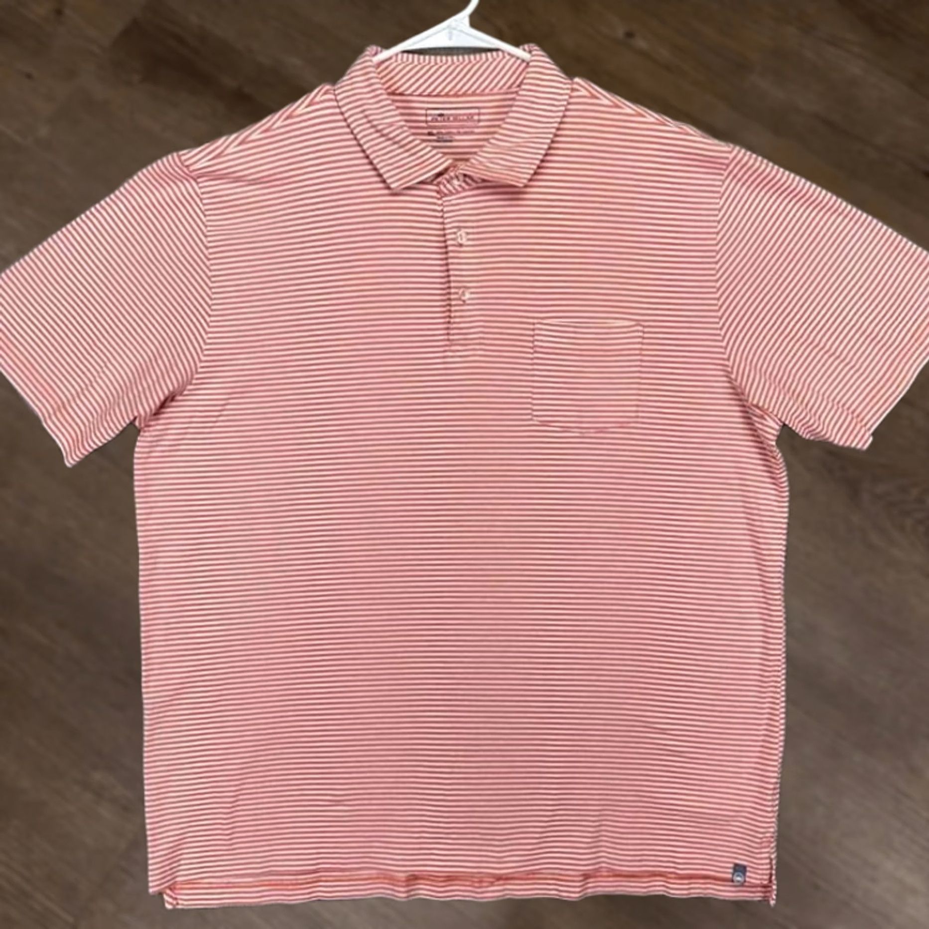 Peter Millar Peter Millar Shirt Mens XL Orange Polo Adult Candy Striped Rugby Short Sleeve Size US XL / EU 56 / 4 - 1 Thumbnail