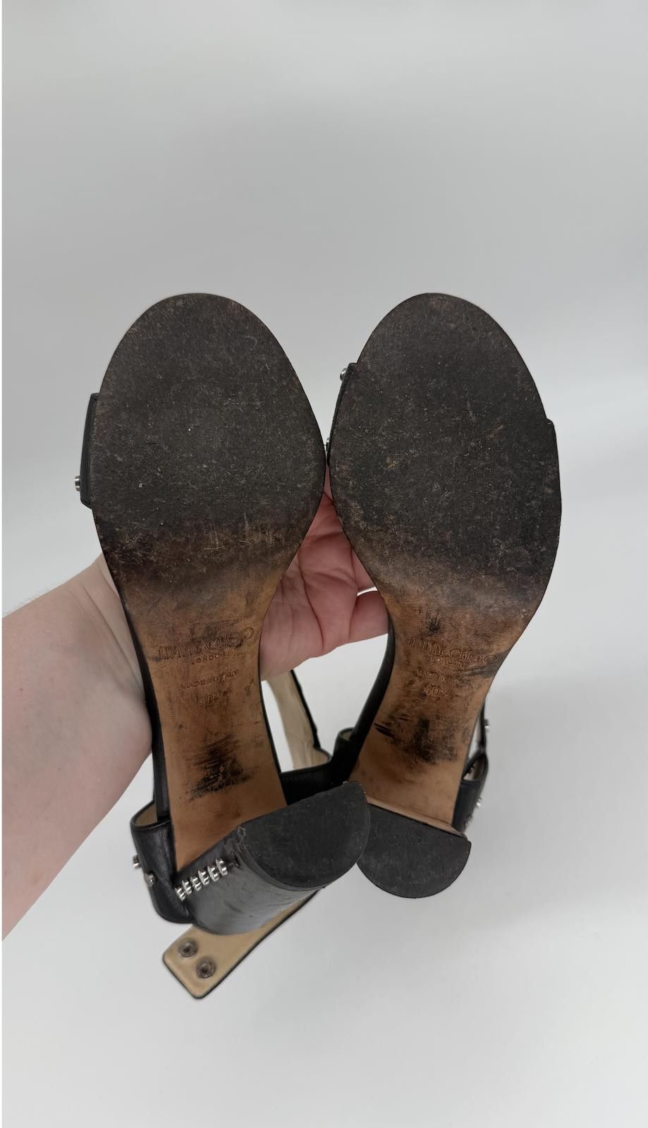 Jimmy Choo Jimmy Choo London Studded Heeled Sandals – EU 40.5 / US 9 Size US 9 / IT 39 - 10 Thumbnail