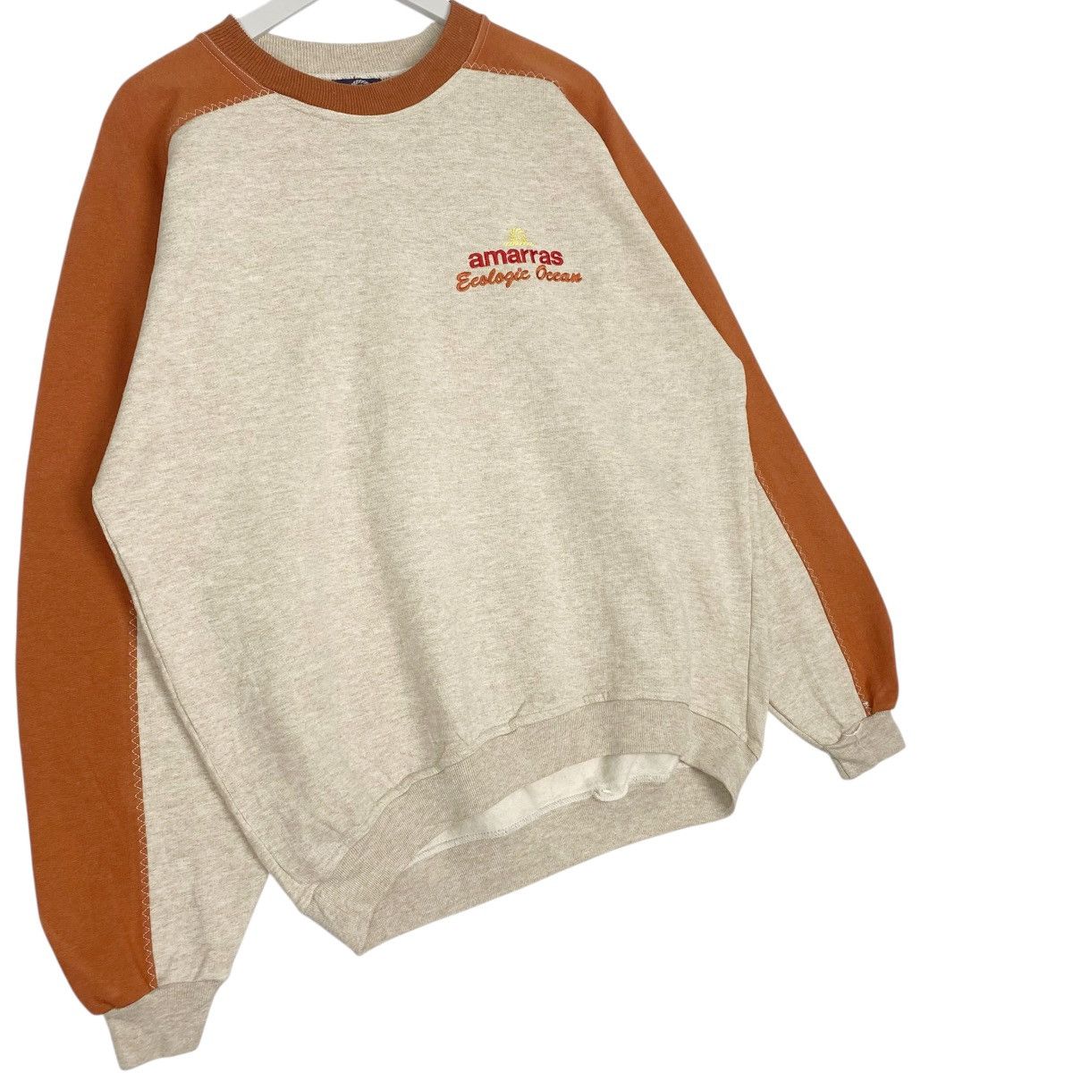Other Vintage Amarras Crewneck Sweatshirt Orange/Beige Size L Size US L / EU 52-54 / 3 - 3 Thumbnail