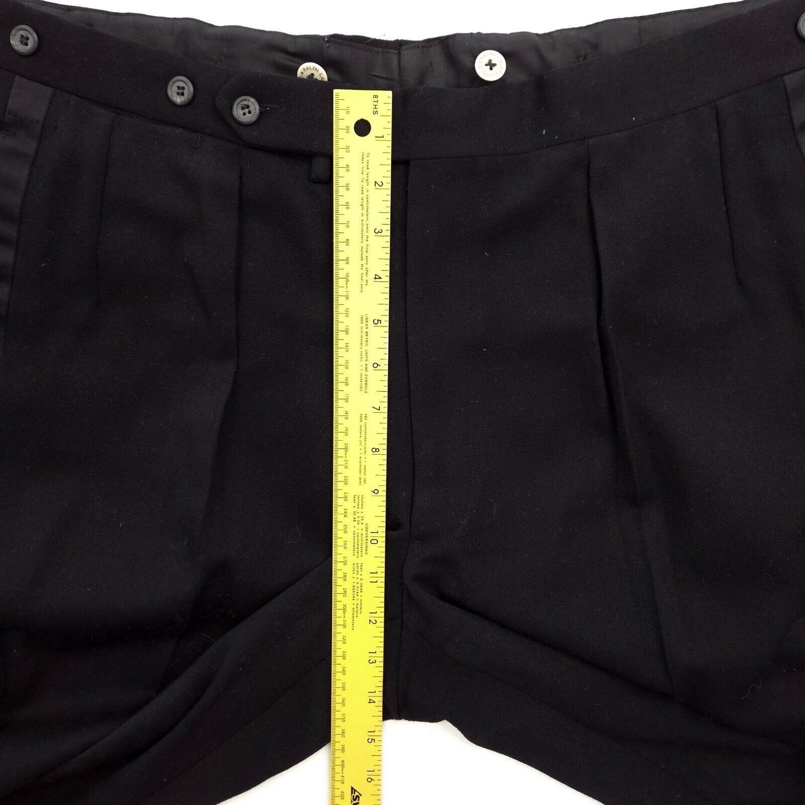 Polo Ralph Lauren Vintage Polo Ralph Lauren Tuxedo Pants Mens 36x30 Pleated Size US 36 / EU 52 - 5 Thumbnail