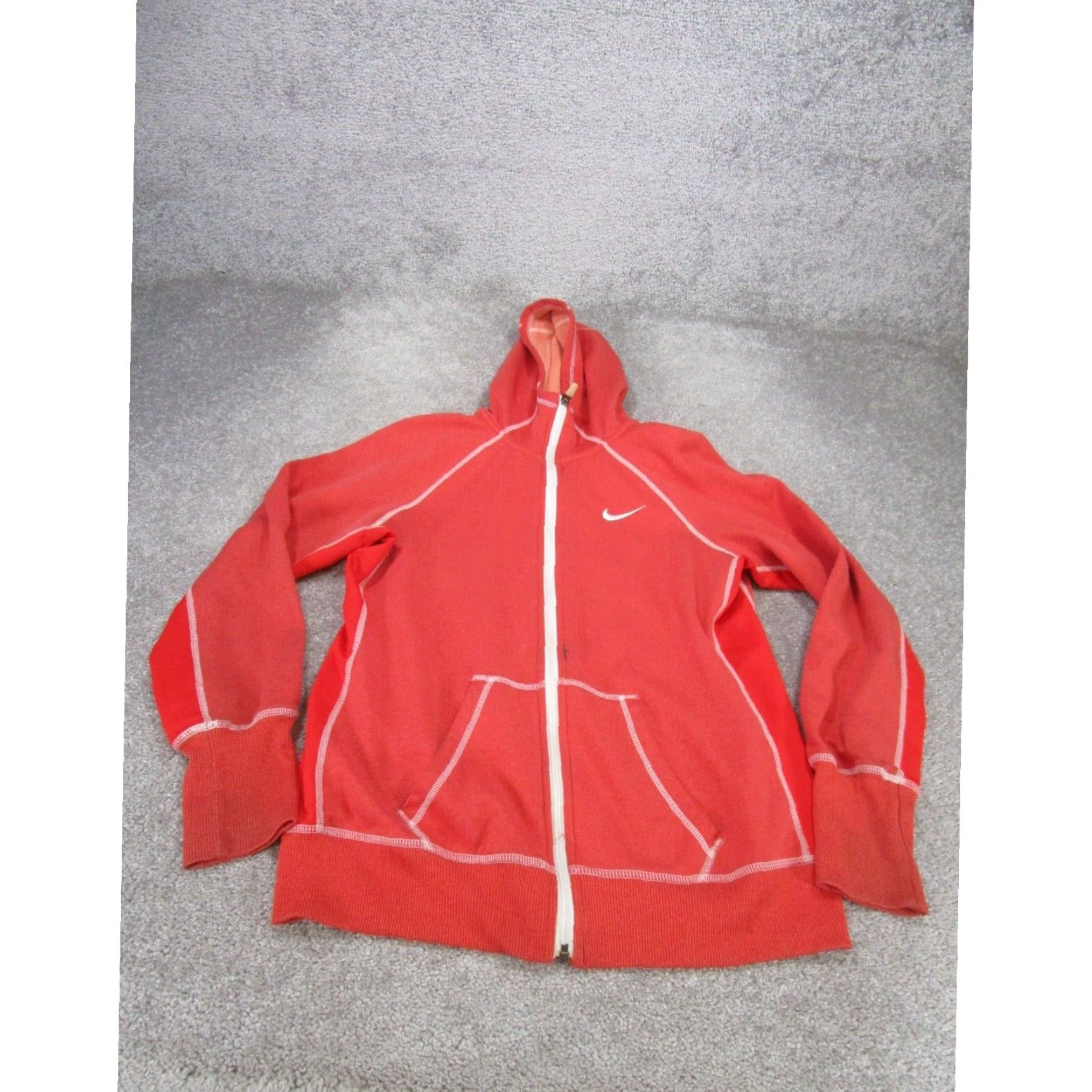 Nike Nike Womens Full Zip Hoodie Therma Fit Fleece Activewear Pink Large Size L / US 10 / IT 46 - 1 Thumbnail