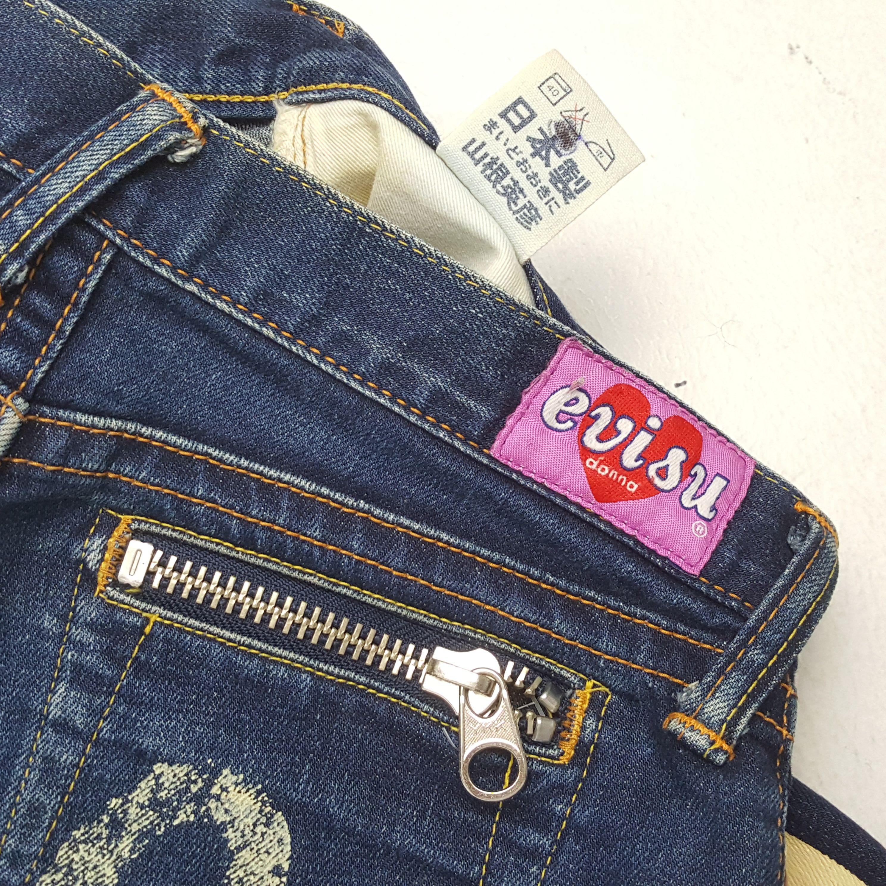 Evisu × Japanese Brand × Vintage Vintage EVISU Japanese Brand Daicock Custom Style Jeans Size 28" / US 6 / IT 42 - 14 Thumbnail