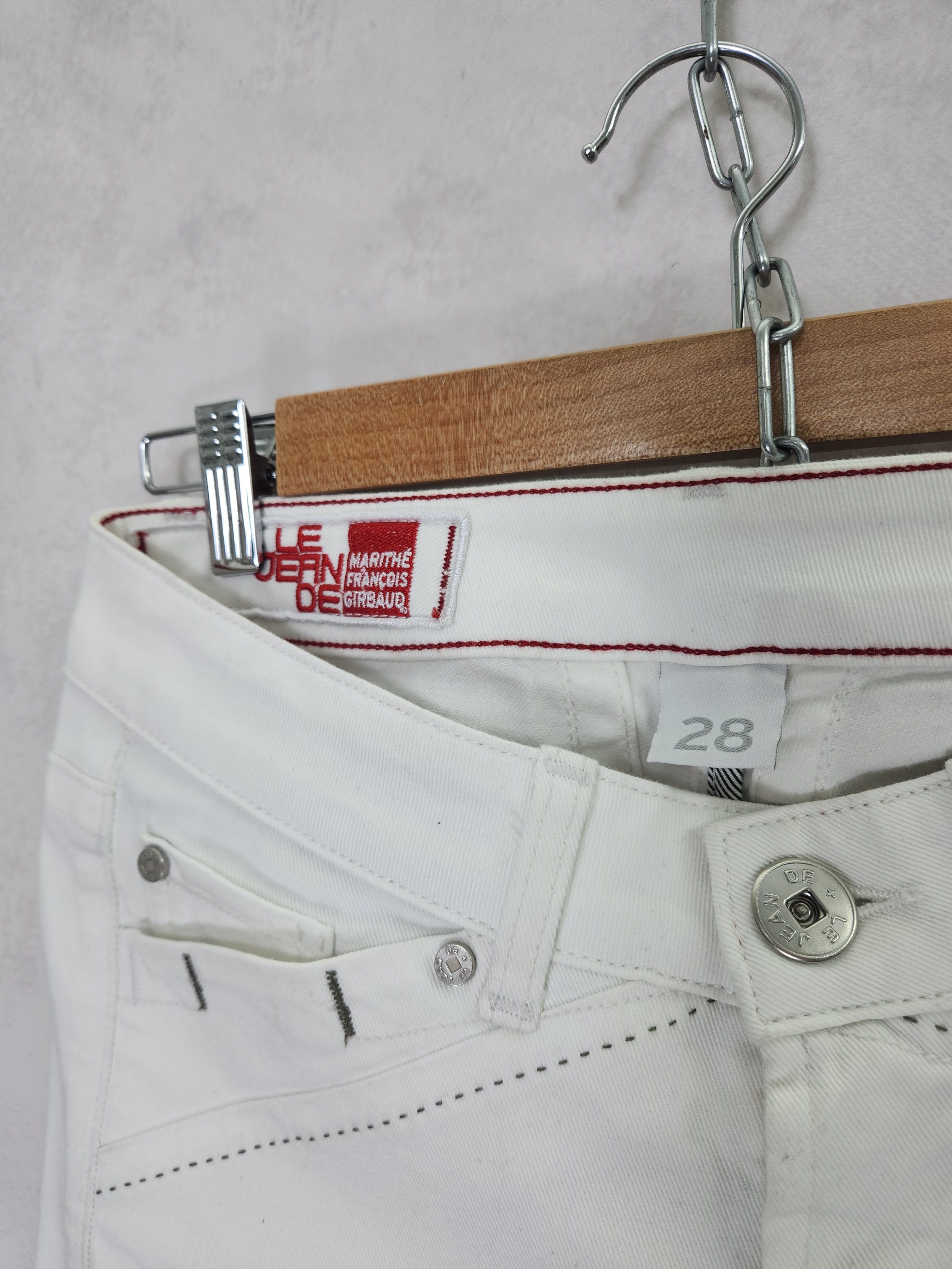 Marithe + Francois Girbaud Marithe francois girbaud x brucket white bull stretch jeans Size 28" / US 6 / IT 42 - 5 Thumbnail
