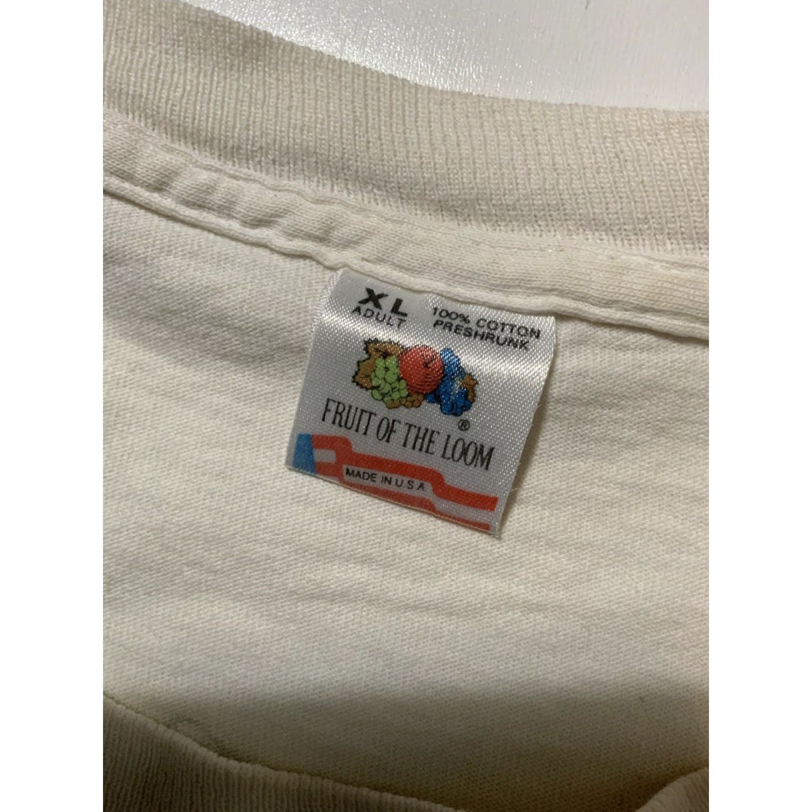Fruit Of The Loom VINTAGE 90s Billy Bell Colfax Iowa Team 17 Sprint Car Racing Single Stitch T-Shirt XL White Mens Size US XL / EU 56 / 4 - 6 Thumbnail