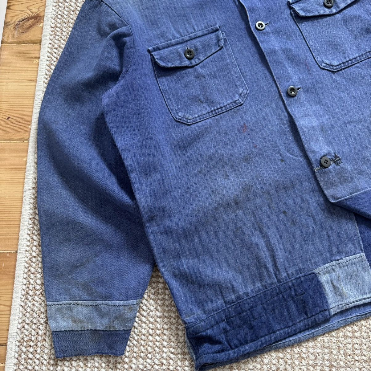 Le Laboureur 60s herringbone vintage repaired worn french jacket Size US M / EU 48-50 / 2 - 5 Thumbnail