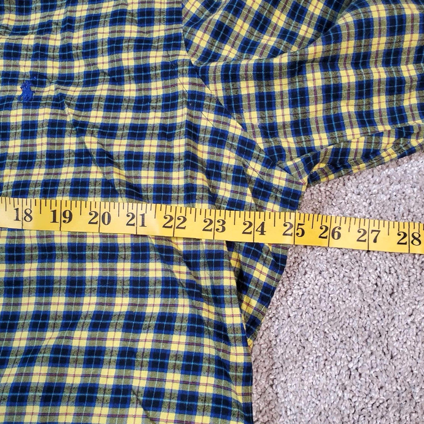 Polo Ralph Lauren Polo Ralph Lauren Shirt Mens XL Button Up Long Sleeve Yellow Plaid Size US XL / EU 56 / 4 - 6 Thumbnail