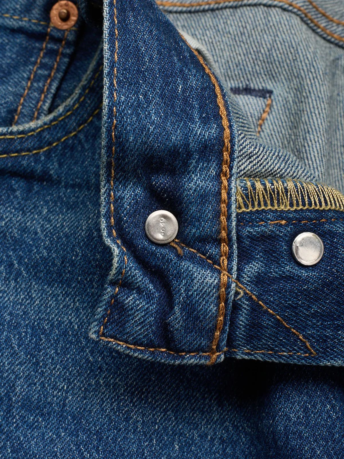 Levi's LEVI'S Premium 501 Distressed Blue Cotton Denim Jeans Size US 34 / EU 50 - 8 Thumbnail