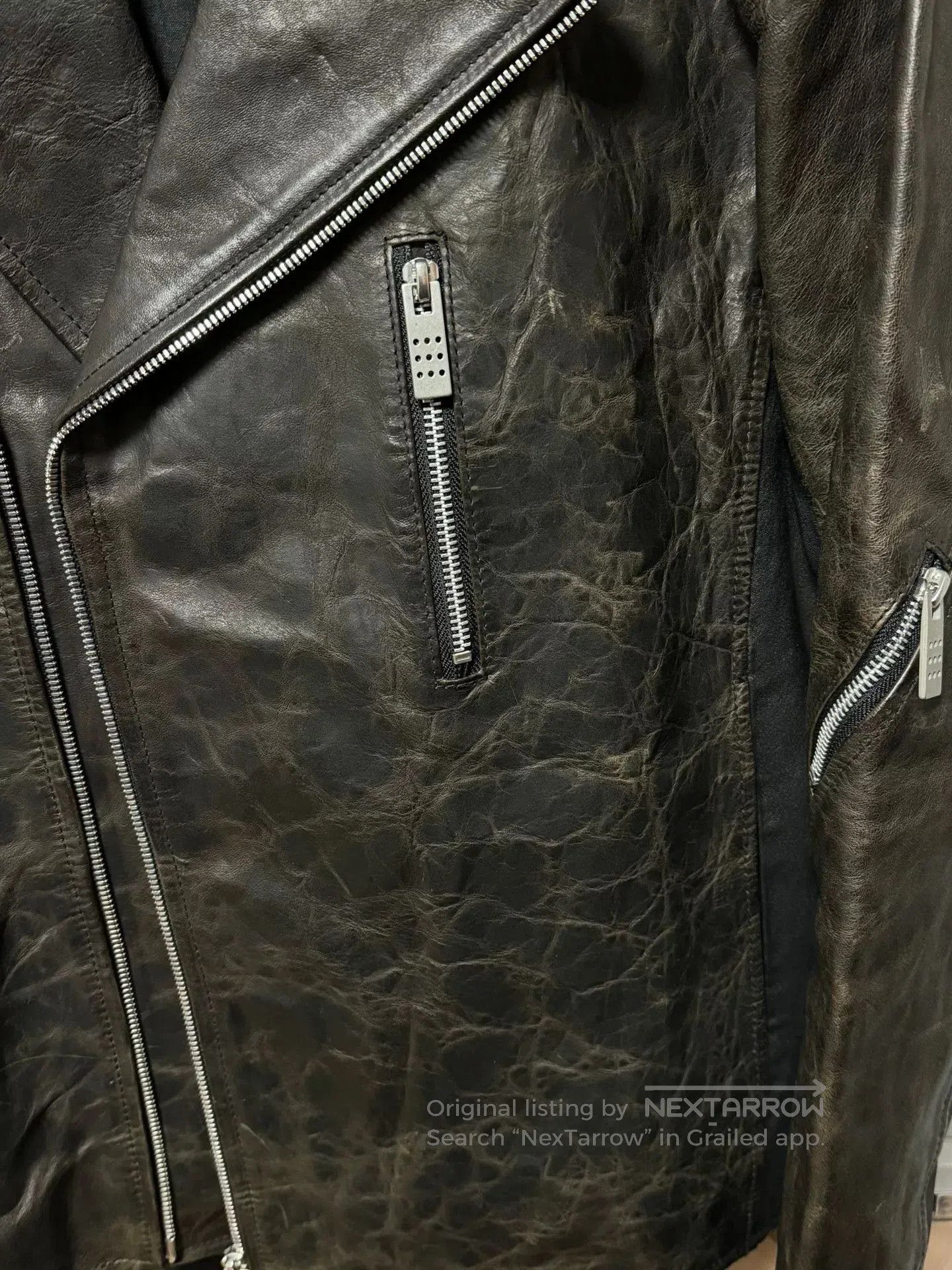 Carpe Diem cdm by Carpediem ed Sheepskin Moto Jacket. Size US L / EU 52-54 / 3 - 2 Thumbnail
