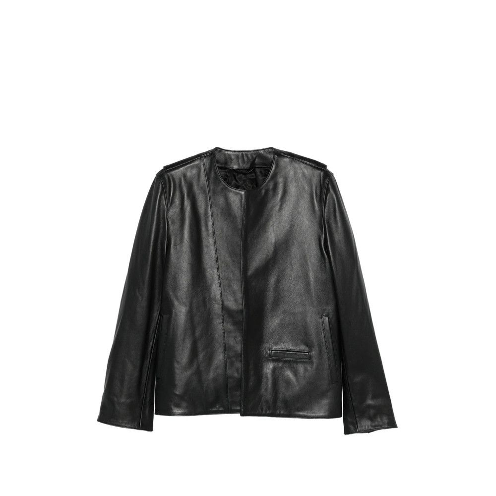 Toteme Toteme BLACK Jackets - Leather Jackets Size XS / US 0-2 / IT 36-38 - 1 Thumbnail