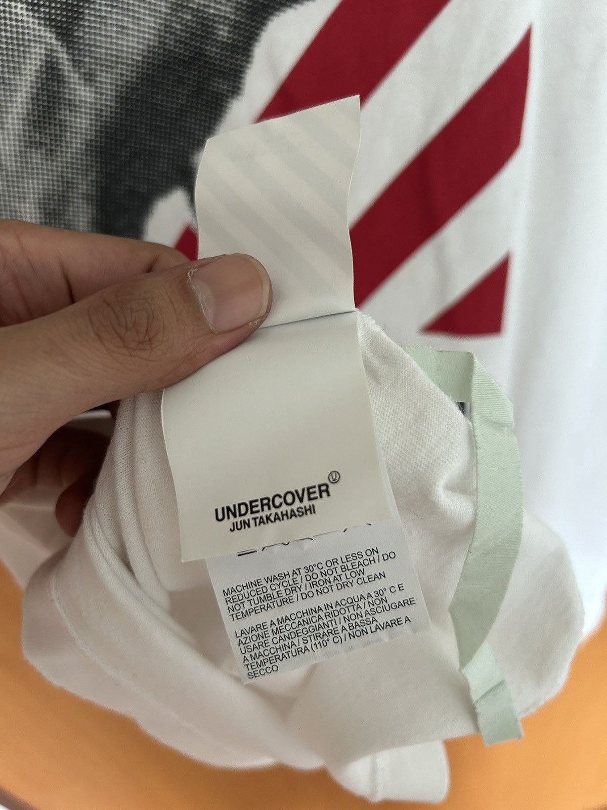 Jun Takahashi × Off-White × Undercover Off-White Undercover Tee Oversized Tee Size US L / EU 52-54 / 3 - 8 Thumbnail