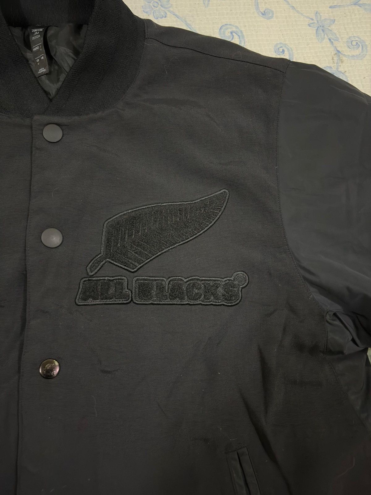 Adidas × All Blacks Adidas Bomber Jacket All Black New Zealand Rugby Jacket Size US M / EU 48-50 / 2 - 12 Thumbnail