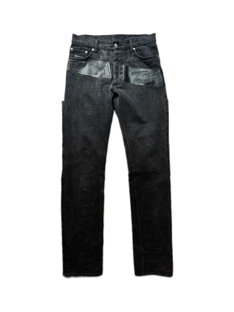 パンツ 03ss Helmut Lang RUBBER TIRE PRINT 30 Helmut Lang 03ss Helmut Lang Rubber Tire Print Denim Pants