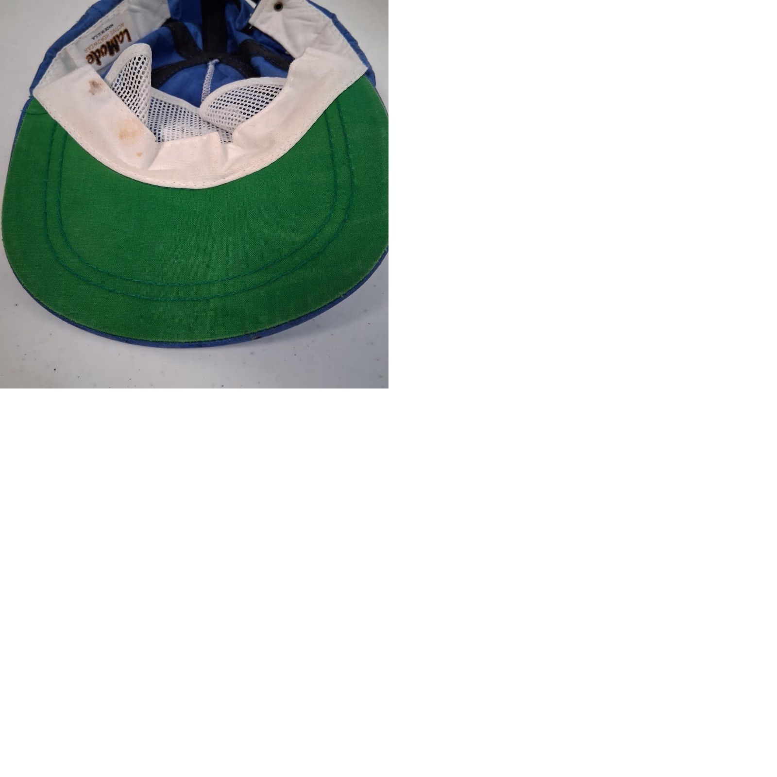 Vintage VINTAGE Beverly Hills Golf Club Cap Hat Blue Checkered One Size Men Adjustable Distressed Embroidered Strap Back 1990s California Size ONE SIZE - 12 Thumbnail