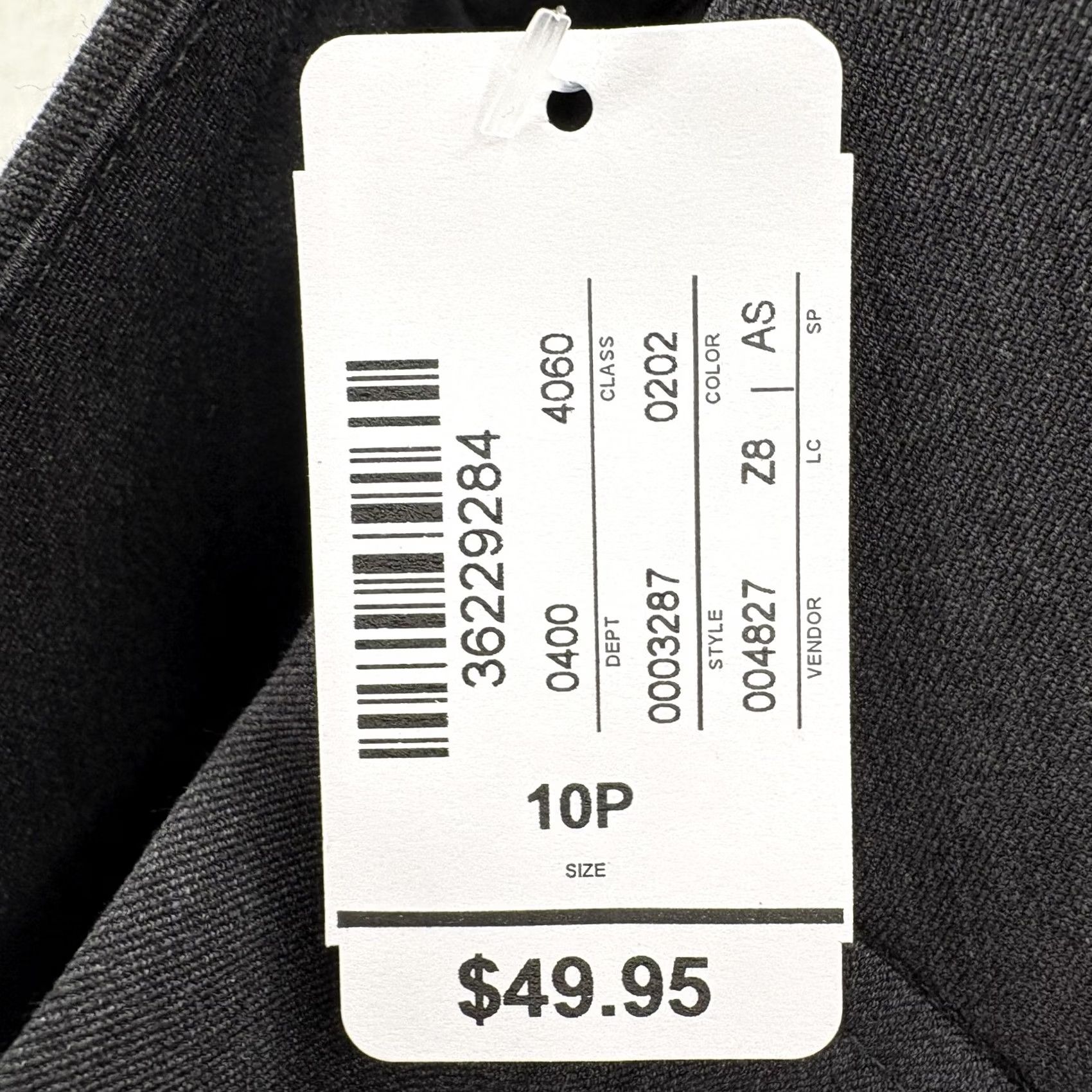 Vintage Christopher & Banks Downtown Dress Pants Womens 10P Gray Modern Fit Trouser NWT Size 32" / US 10 / IT 46 - 5 Thumbnail