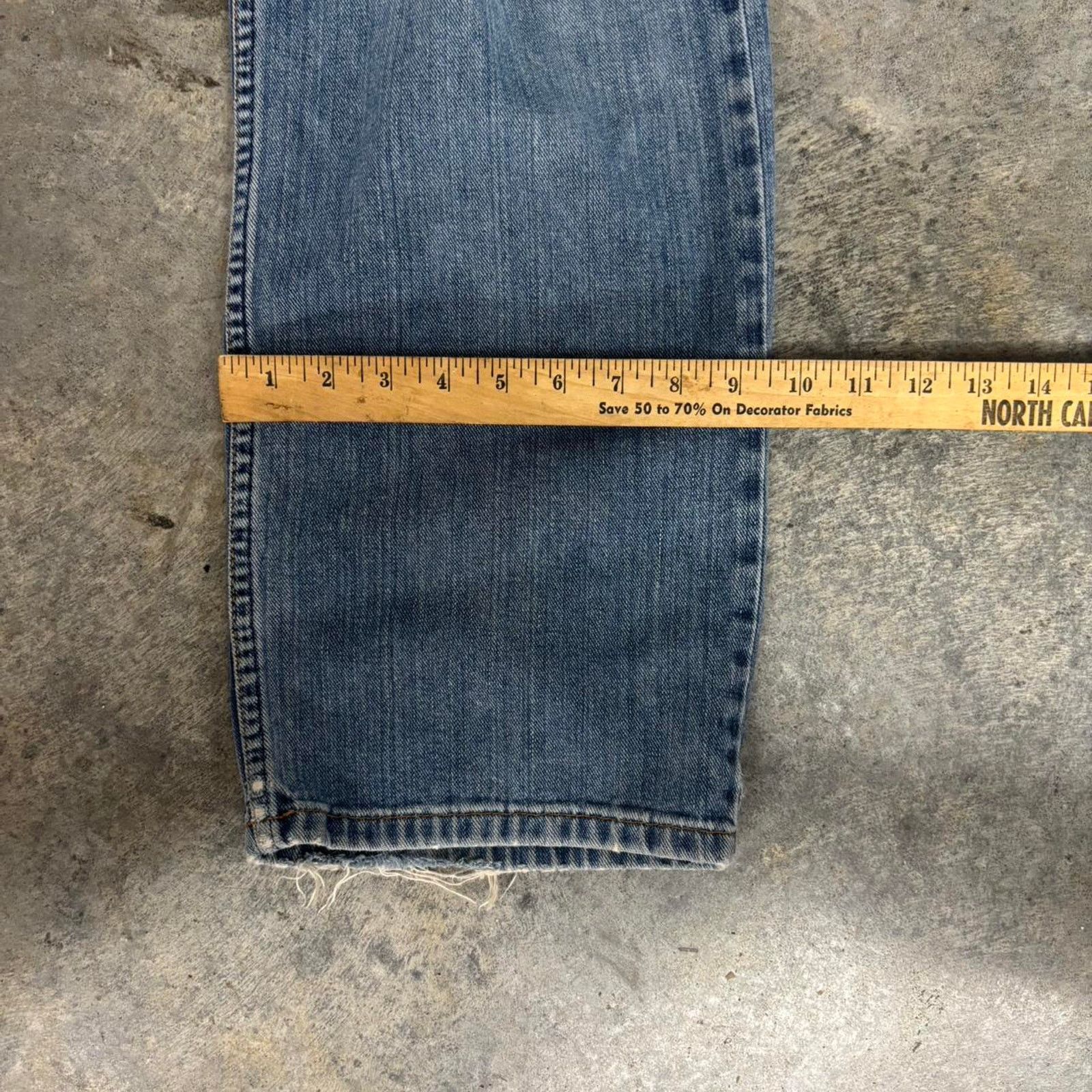 Old Navy 2000s Old Navy Baggy Light Wash Faded Jeans Size US 36 / EU 52 - 7 Thumbnail