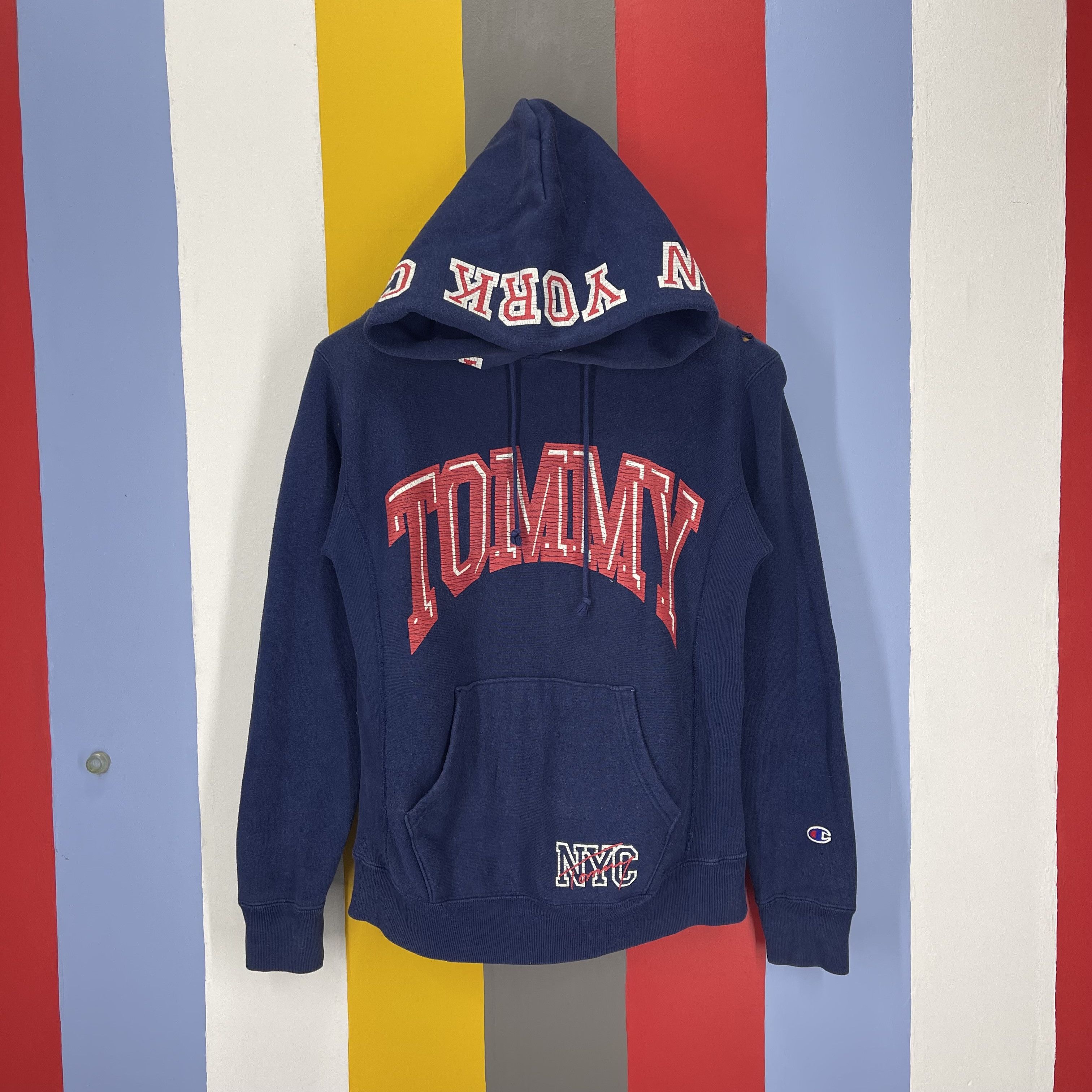 Champion Vintage CHAMPION REVERSE WEAVE x TOMMY Hoodie #1714/06 Size US S / EU 44-46 / 1 - 1 Thumbnail