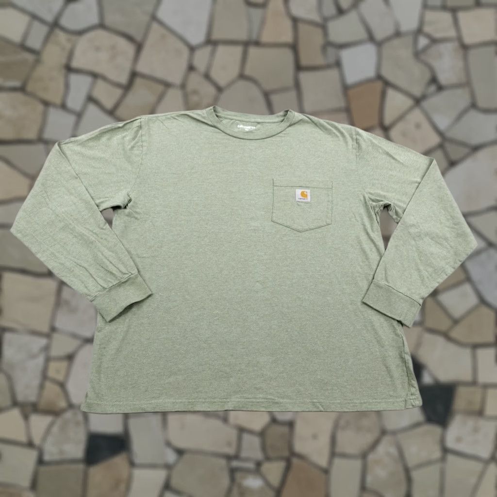 Carhartt Carhartt Shirt Mens XL Green Long Sleeve Pocket Tee WIP Work In Progress Utility Shirt Mens XL Green Long Sleeve Pocket Tee WIP Utility Size US XL / EU 56 / 4 - 1 Thumbnail