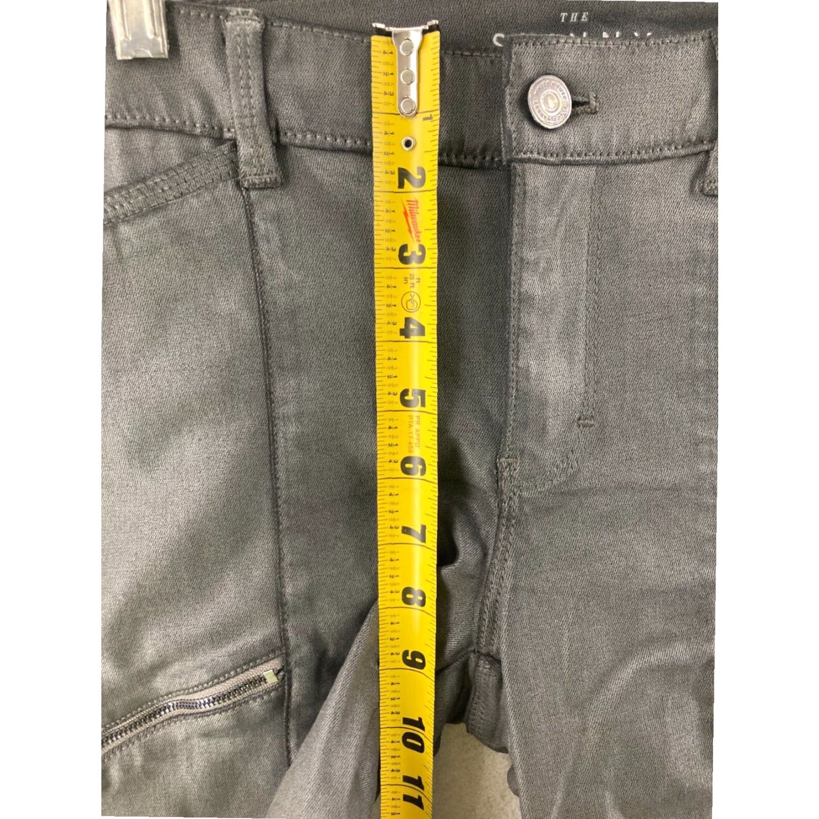 White House Black Market White House Black Market Womens Pants The Skinny Coated Modal Blend 6 XL Size 28" / US 6 / IT 42 - 4 Thumbnail