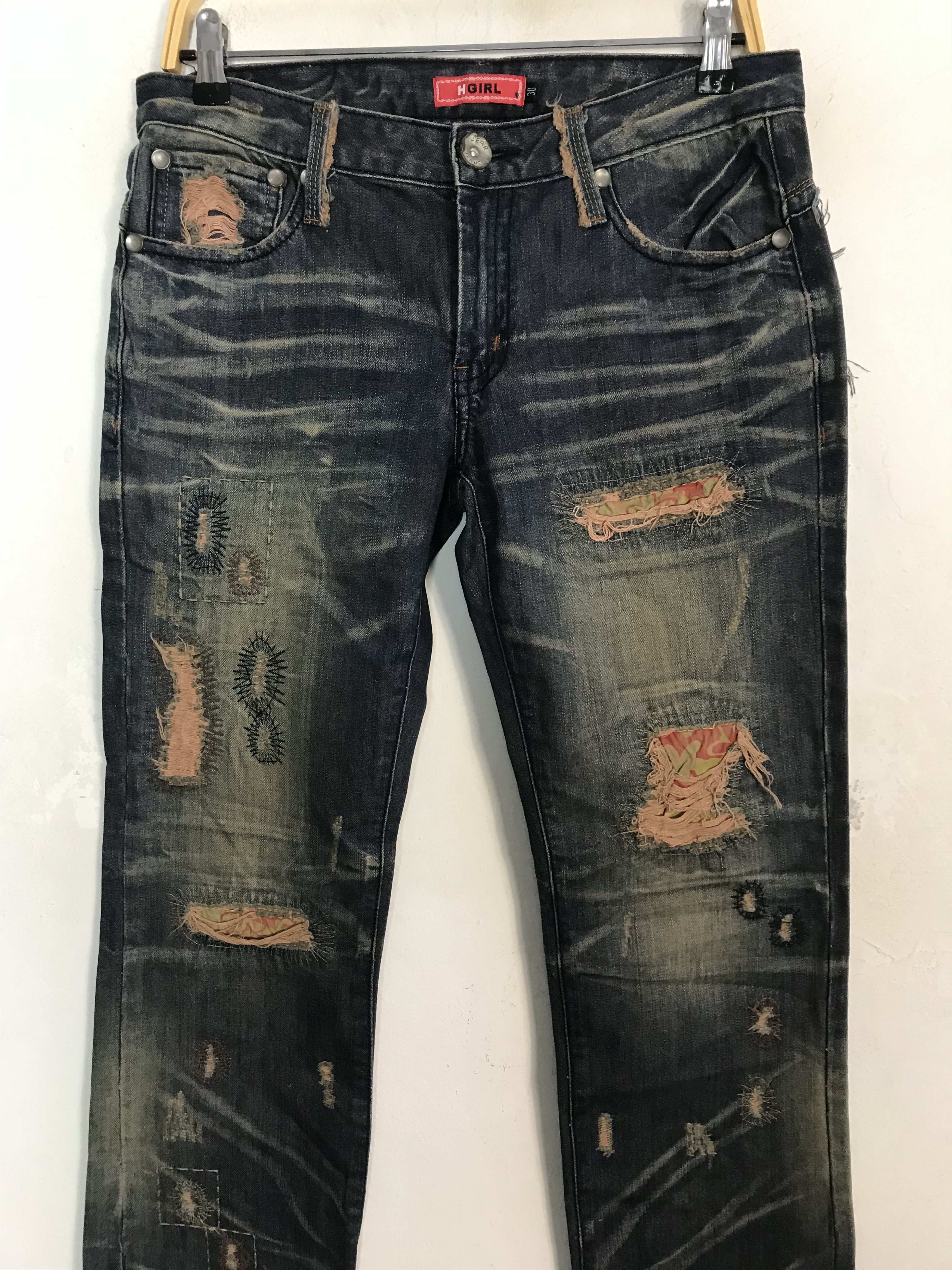Other H Girl Straight Cut Indigo Denim Jeans Size US 32 / EU 48 - 3 Thumbnail