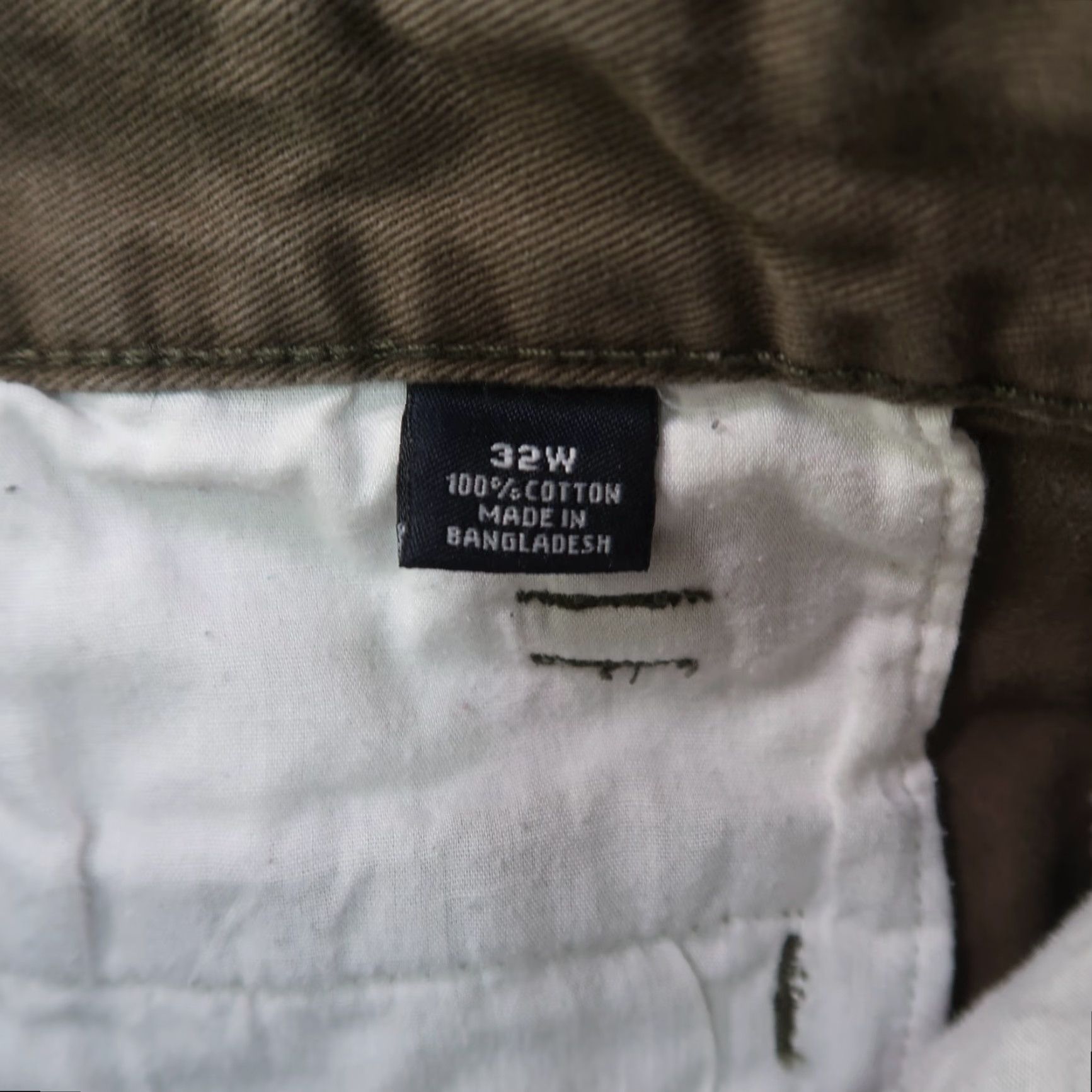 Nautica Nautica Cargo Shorts Men 32 Green 10" Inseams Cargo Pocket Button Logo Zipper Size US 32 / EU 48 - 4 Thumbnail