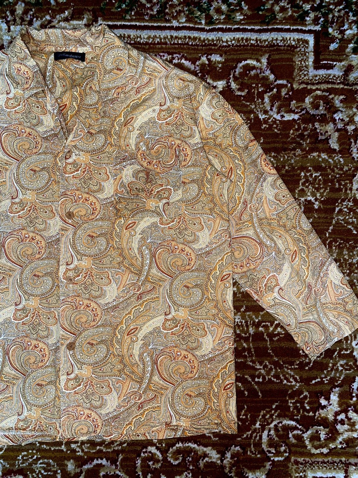 Yves Saint Laurent 90s Paisley Yves Saint Laurent YSL Size US L / EU 52-54 / 3 - 2 Thumbnail