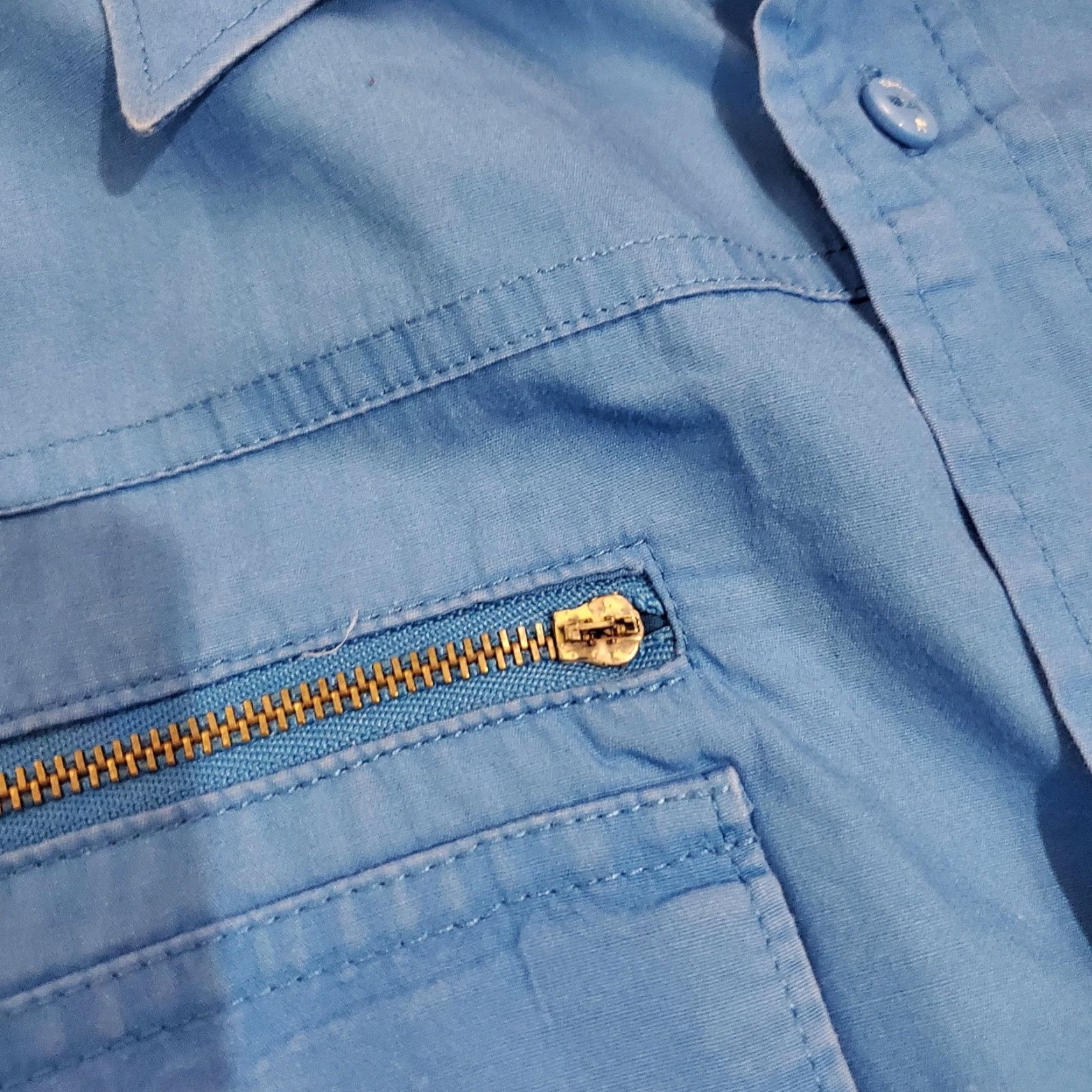 Rocawear Rocawear Denim Co Shirt Mens 3XL Blue Short Sleeve Button Up Embroidered Pockets Shirt Size US XXL / EU 58 / 5 - 5 Thumbnail