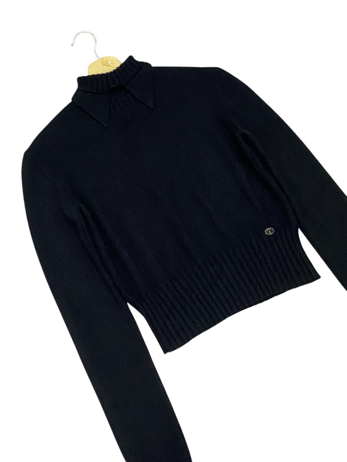 Chanel Chanel Black Cashmere High Neck Peak Sweater Size M / US 6-8 / IT 42-44 - 7 Thumbnail