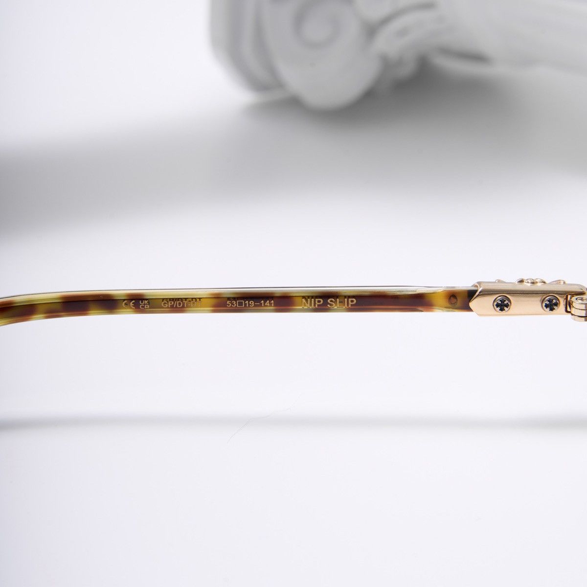 Chrome Hearts CHROME HEARTS NIP SLIP GOLD PLATED DARK TORTOISE SUNGLASSES Size ONE SIZE - 5 Thumbnail