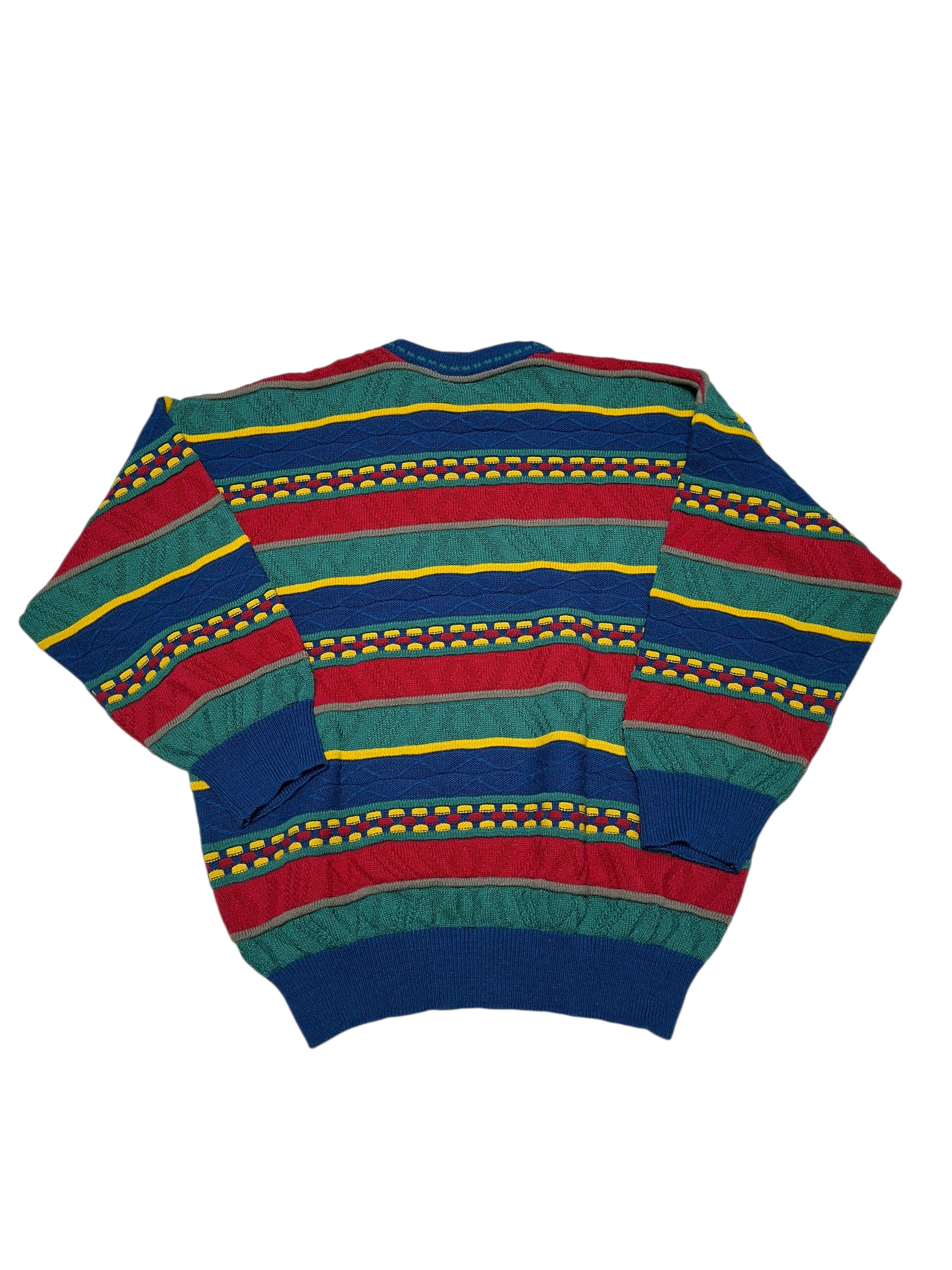 Other VINTAGE 90S MADE IN ITALY WOOL COOGI STYLE SWEATER Size US L / EU 52-54 / 3 - 3 Thumbnail