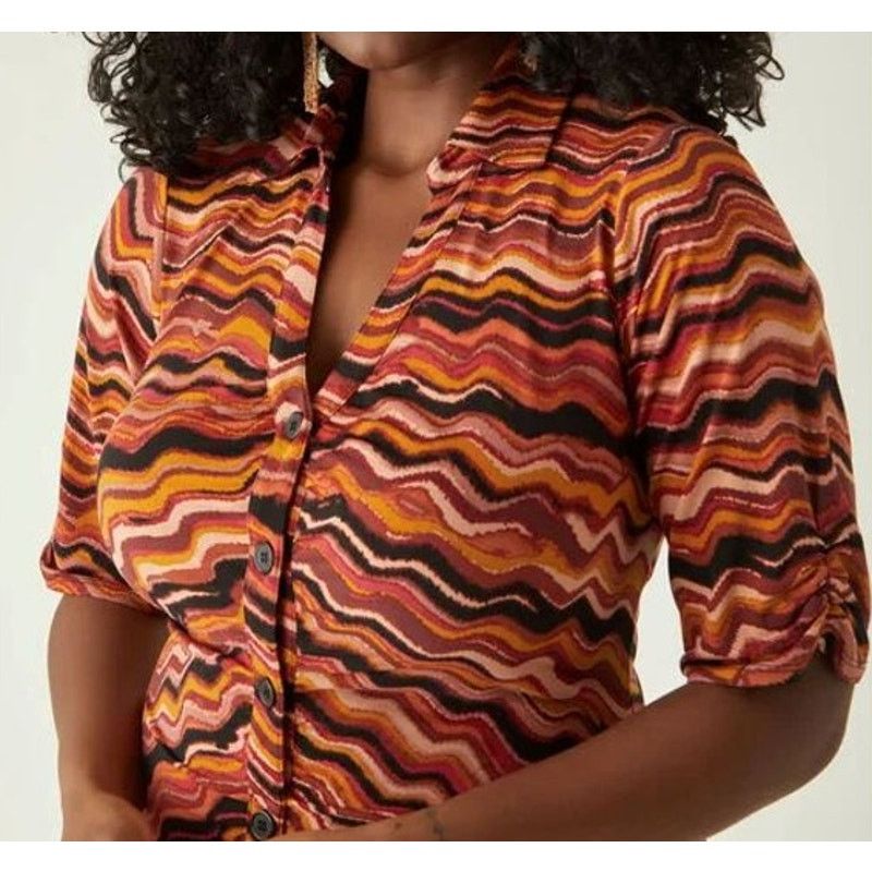 Other PLUS SIZE 26/28 Women’s Bodycon Ruched Shirtdress | NWT Size 4XL / US 24-26 - 3 Thumbnail
