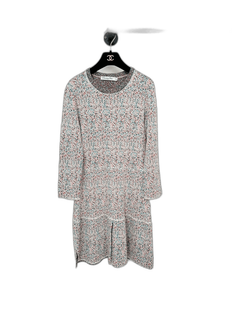knit dress tie waist Organic Women's Long Sleeve Tie-Waist Knit Dress 6 / Black Long Sleeve main image 0