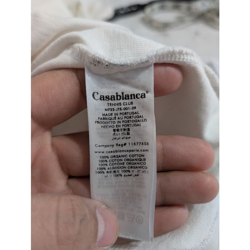 Casablanca o1rshd1 CC20 Ne Pas Deranger' T-Shirt in White Size US S / EU 44-46 / 1 - 12 Thumbnail