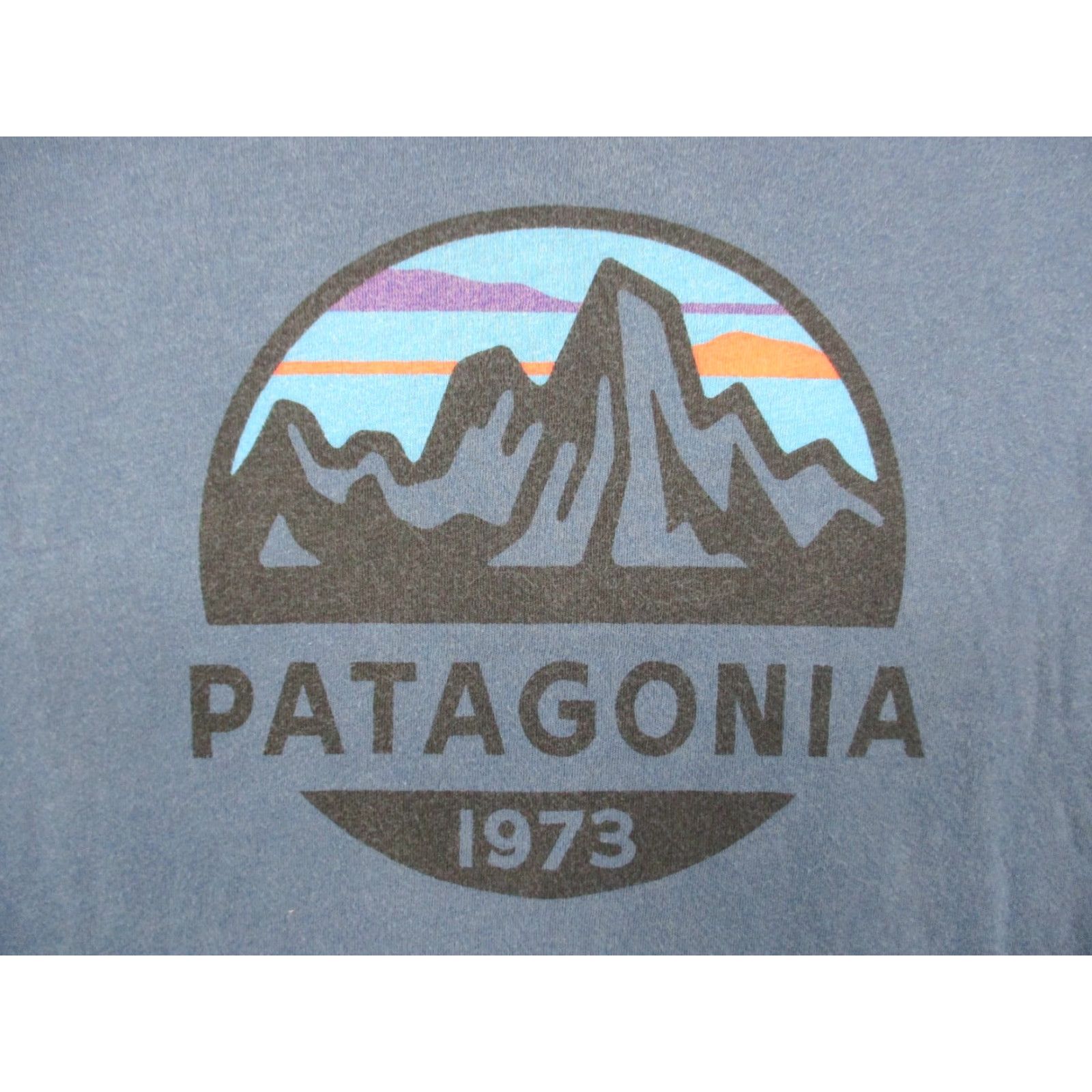 Patagonia VINTAGE Patagonia Shirt XL Adult Blue Slim USA Made USA Slim Short Sleeve Crew Neck Cotton T-Shirt Women Size XL / US 12-14 / IT 48-50 - 2 Thumbnail